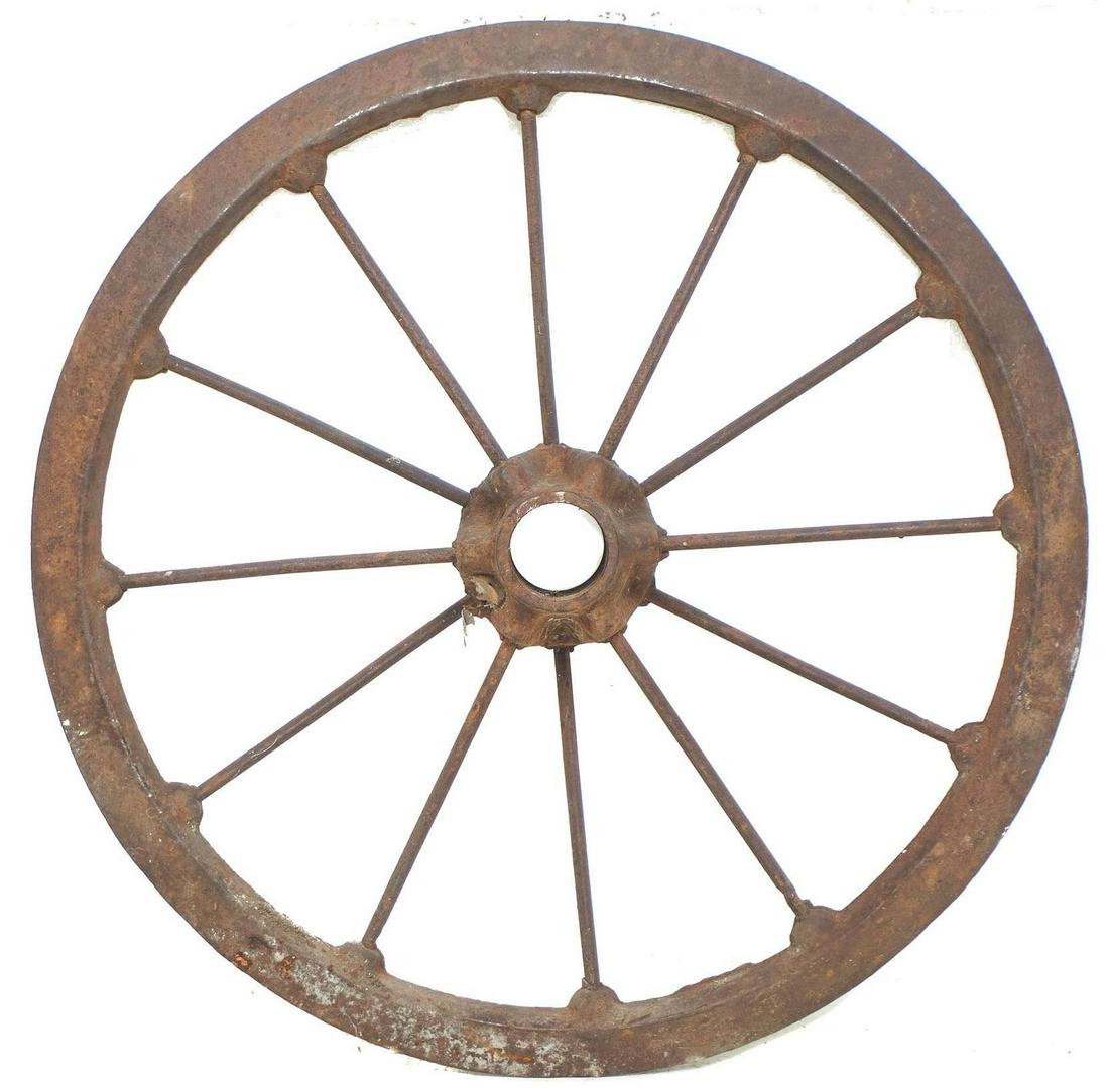 Rustic Farmhouse iron Wagon Wheel (1 of 5)