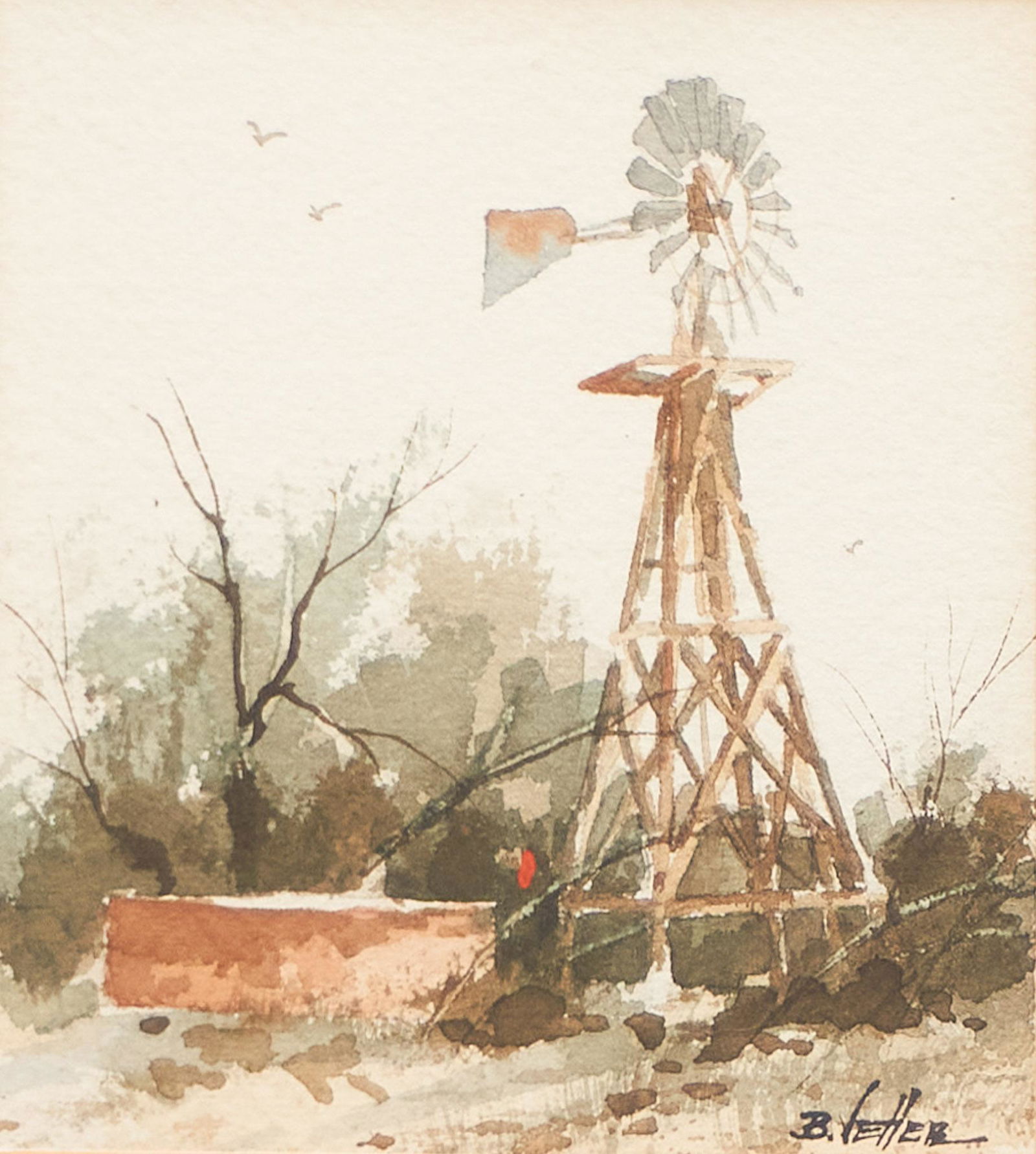 Bernard Vetter, Windmill and Tank (1 of 4)