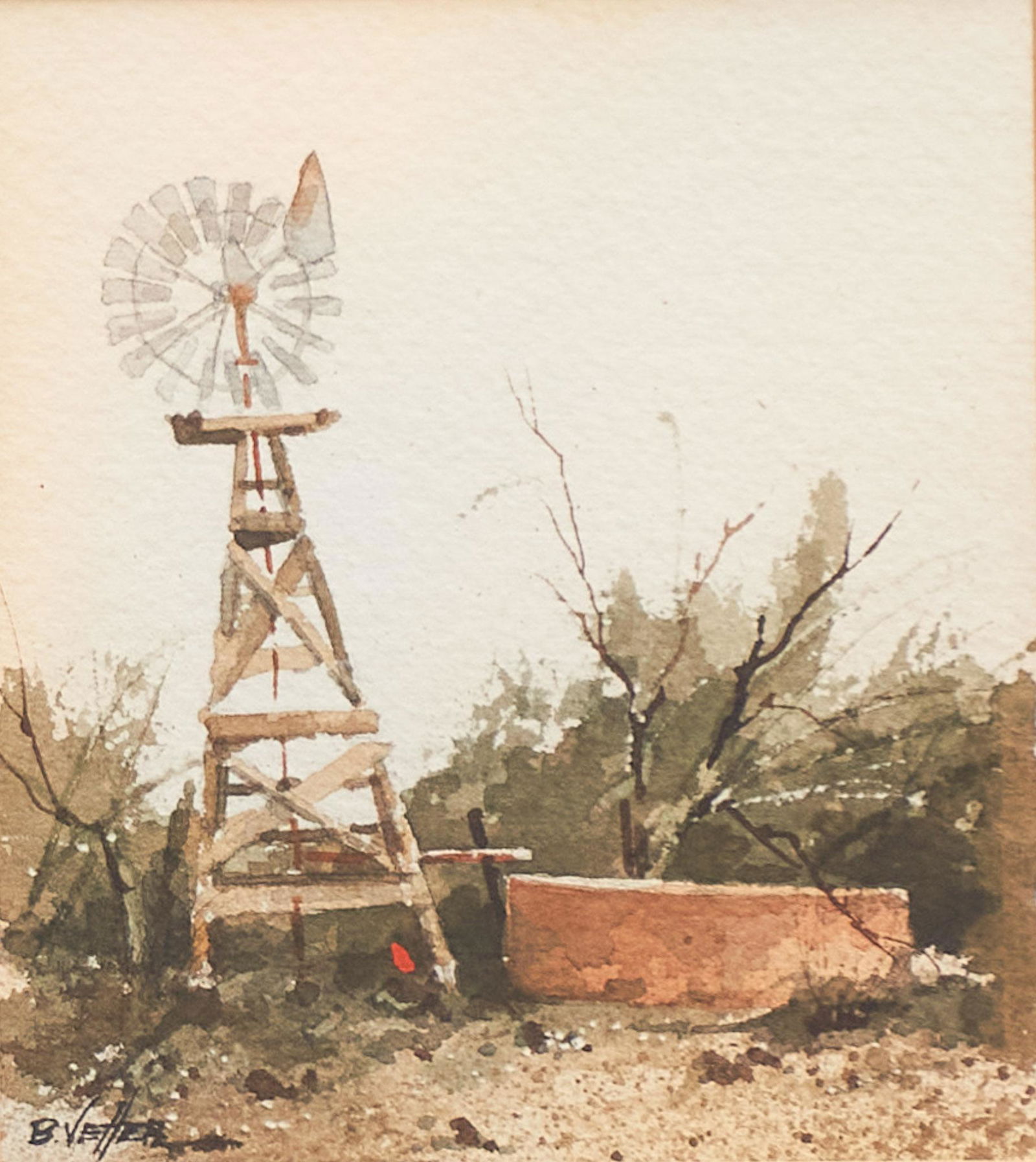 Bernard Vetter, Windmill and Tank (1 of 4)