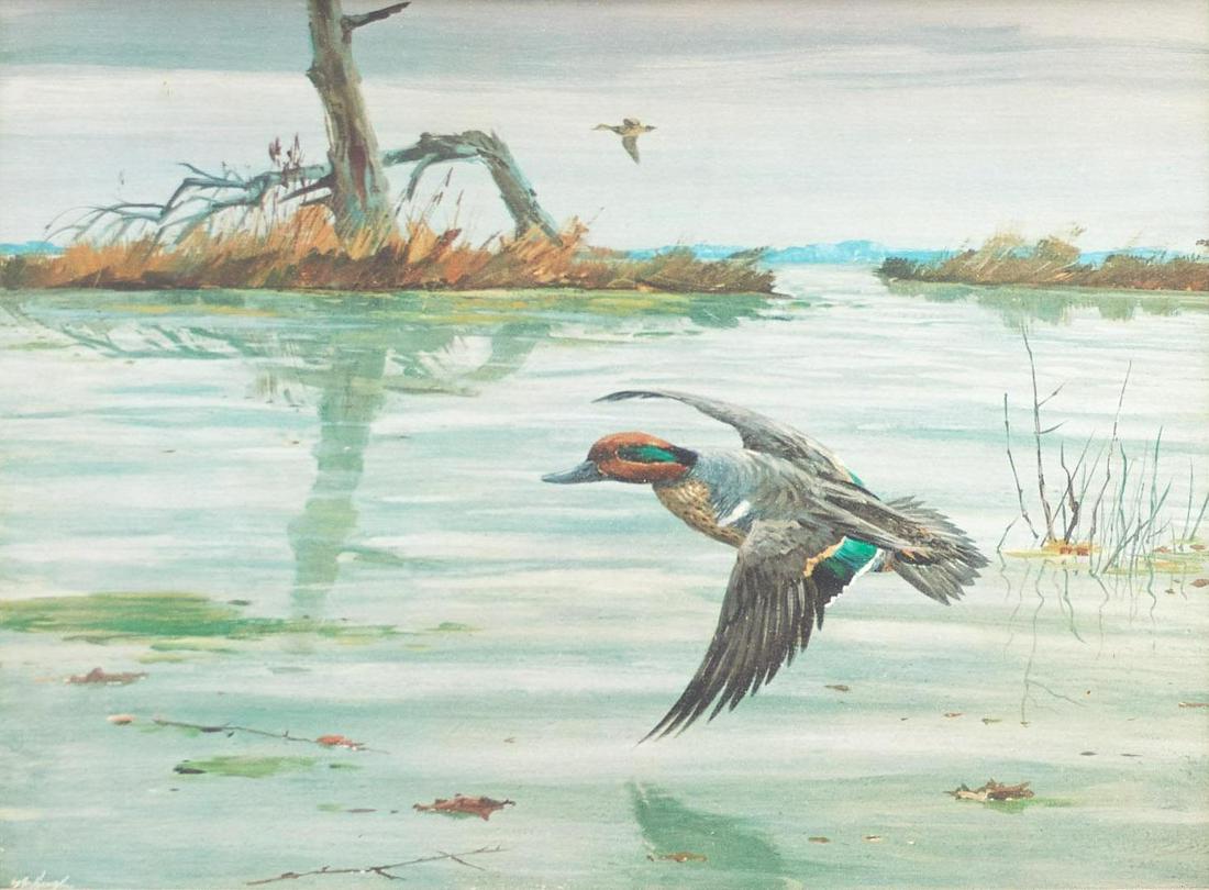 Clay McGaughy (1931-2021), Duck in Flight (1 of 4)