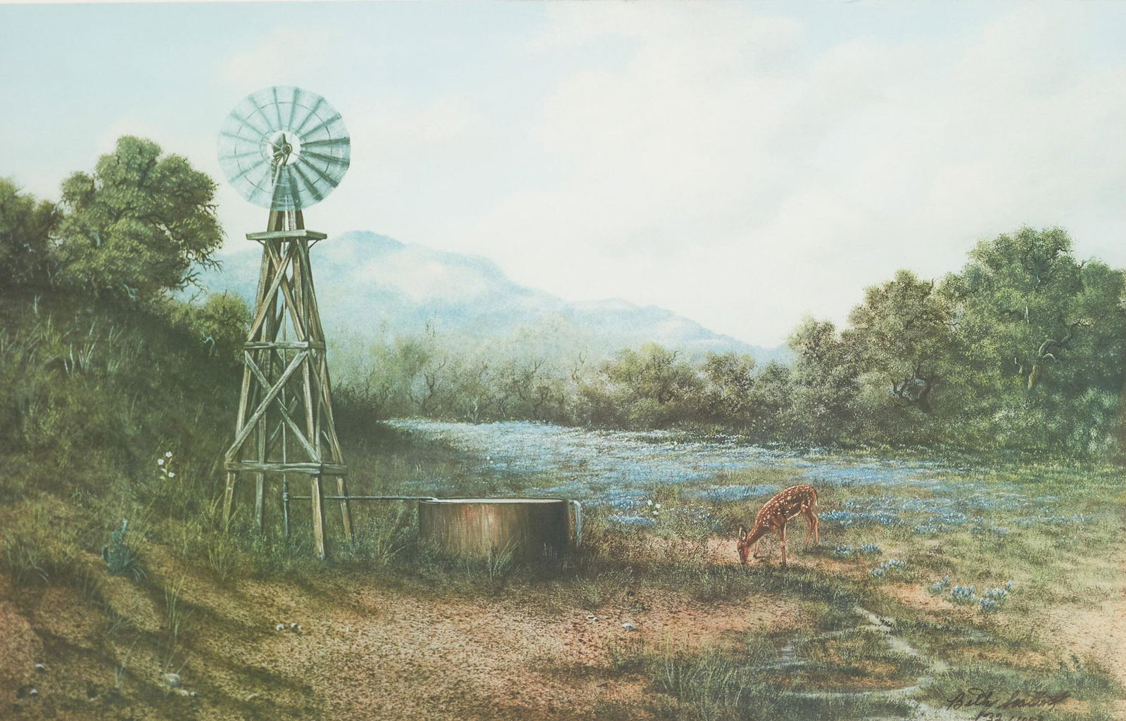 Billy Saathoff (20th C., TX), "Hill Country Memories" (1 of 8)