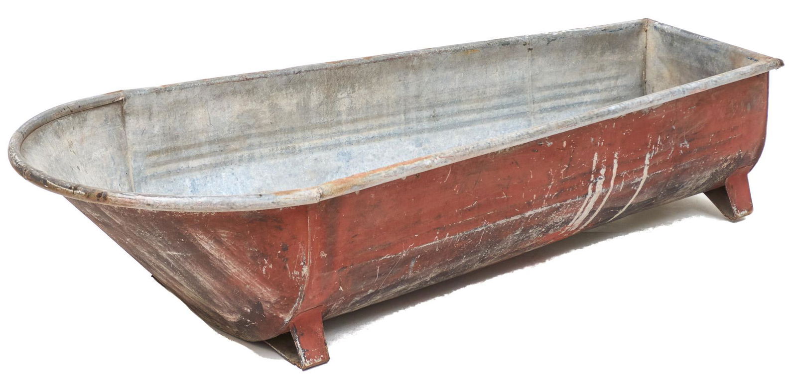 Farmhouse Galvanized Metal Washing Tub (1 of 3)