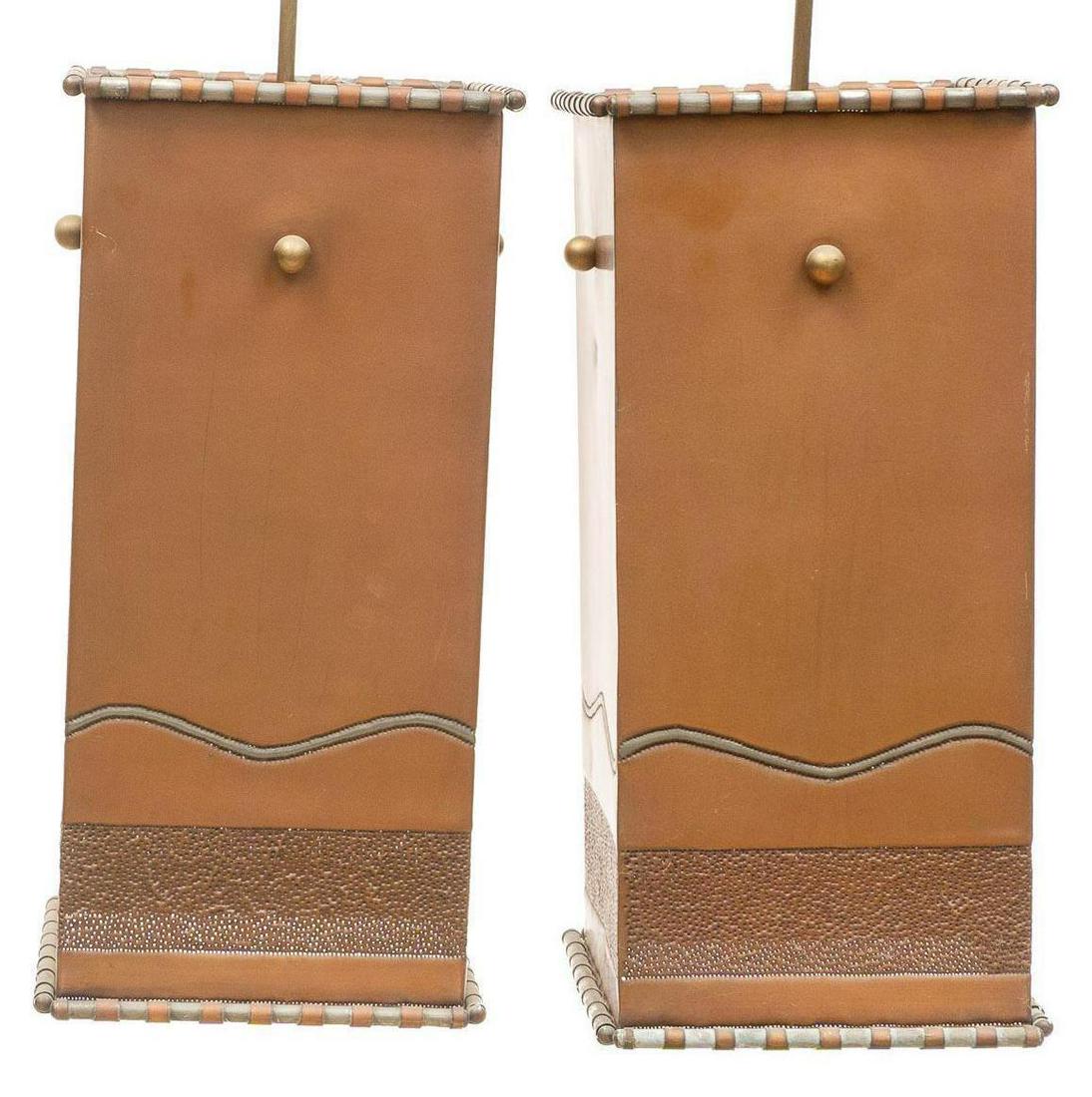 Isaac Maxwell (San Antonio, TX) Pair of Light Fixtures (1 of 5)