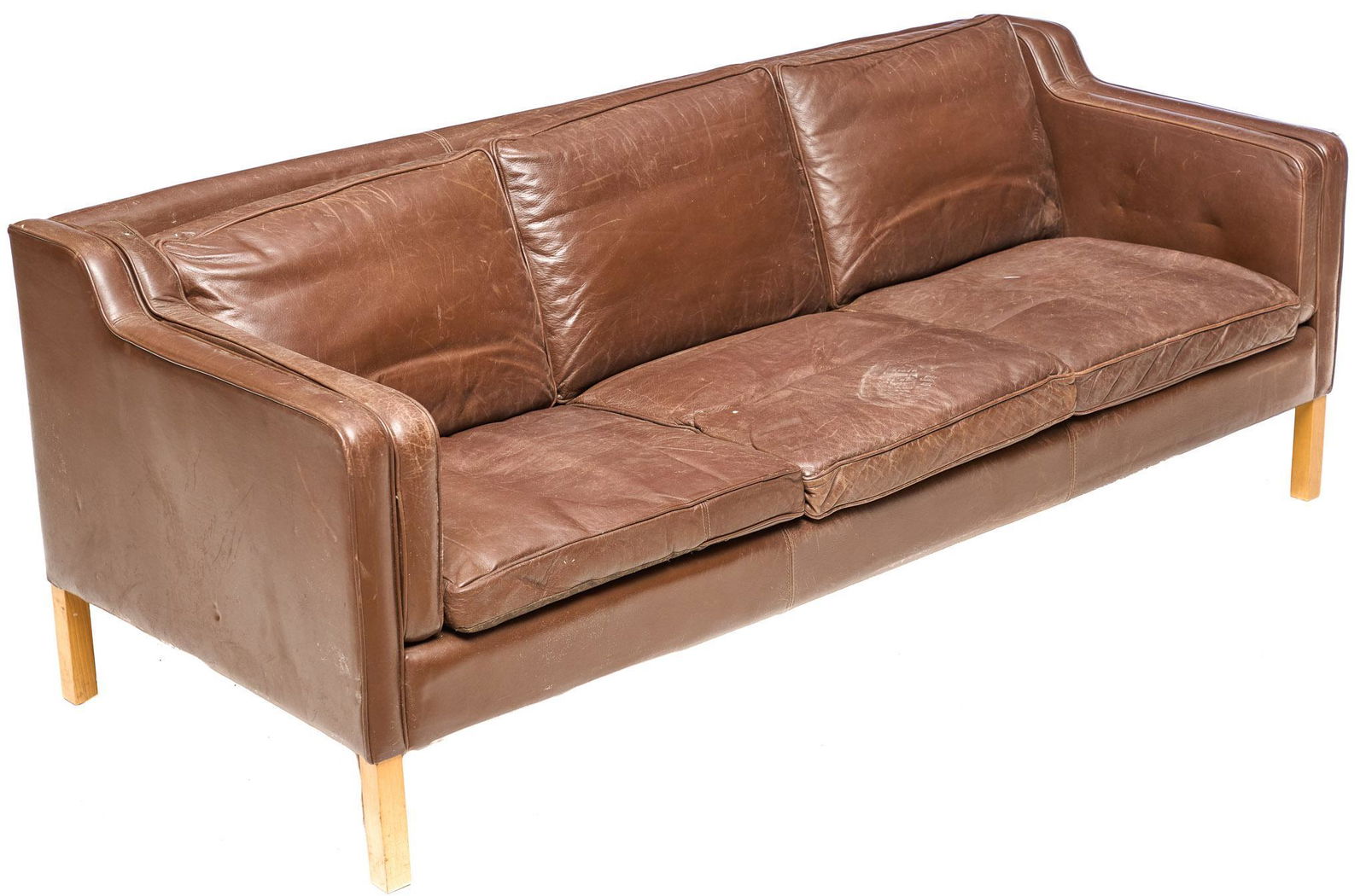 Danish Mid-Century Leather Sofa (1 of 3)