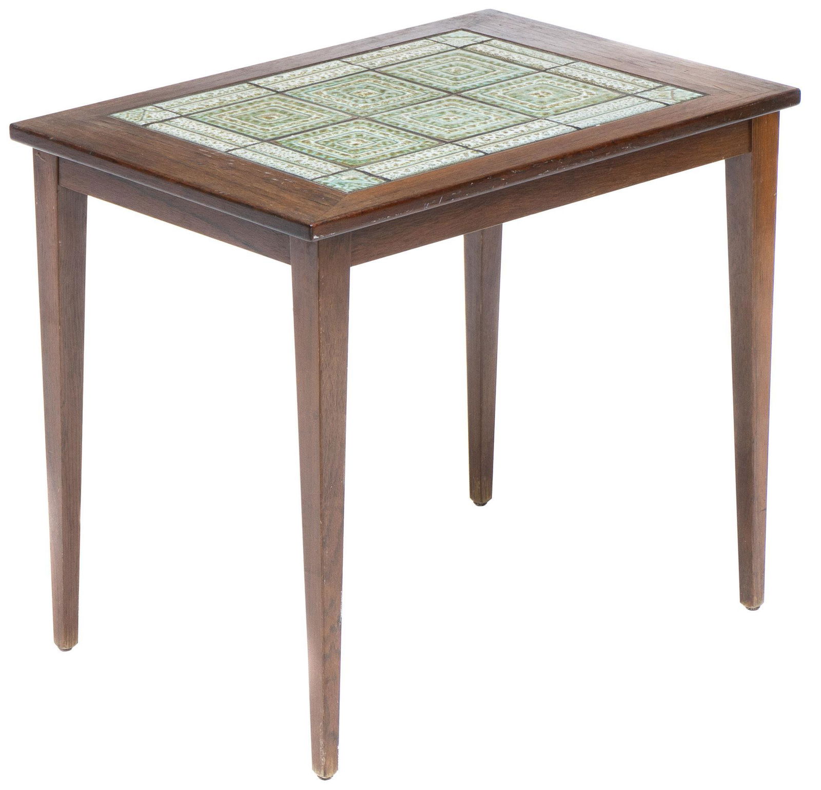 Danish Mid-Century Tile Top Side Table (1 of 3)