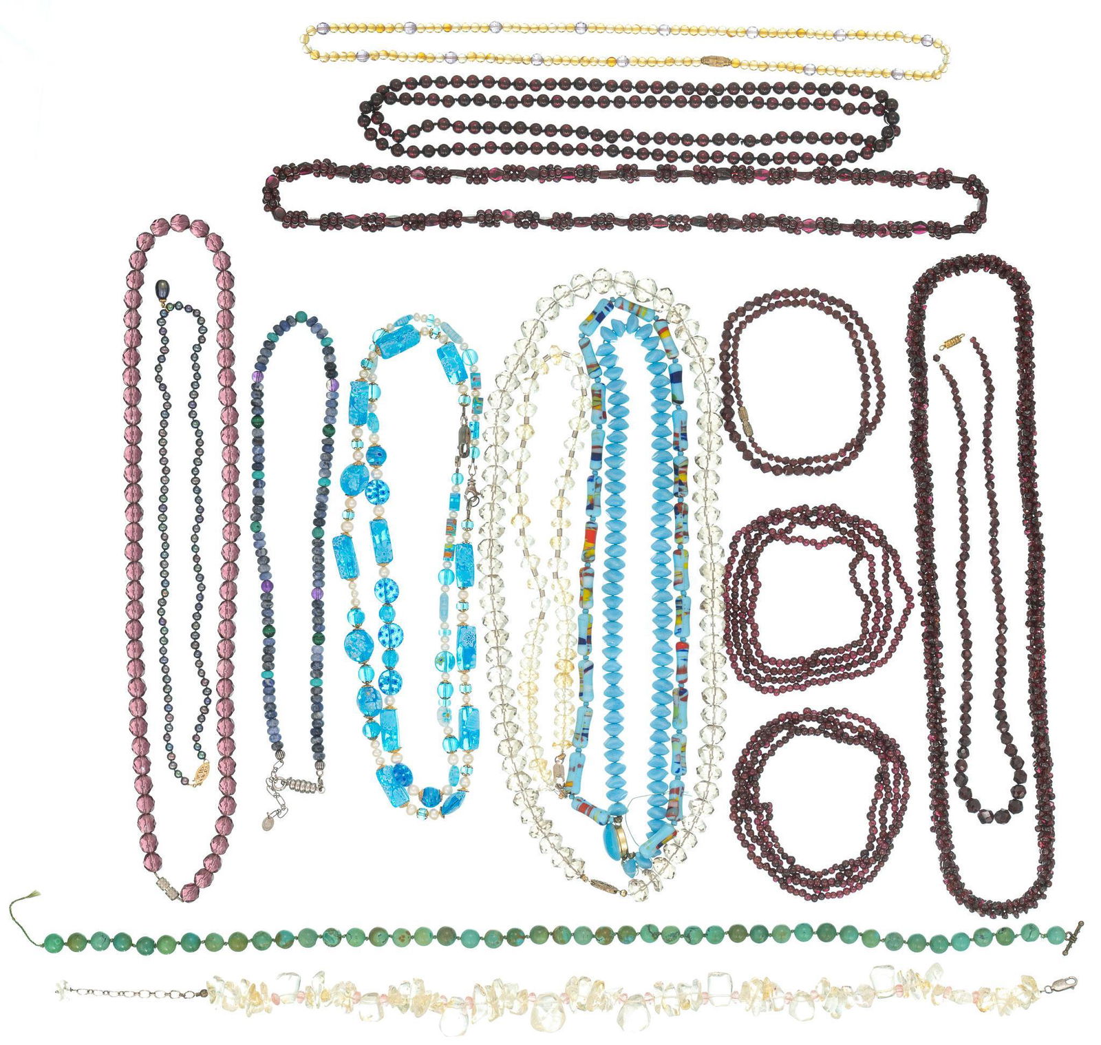 Collection of Vintage Gemstone Crystal Beads (1 of 4)
