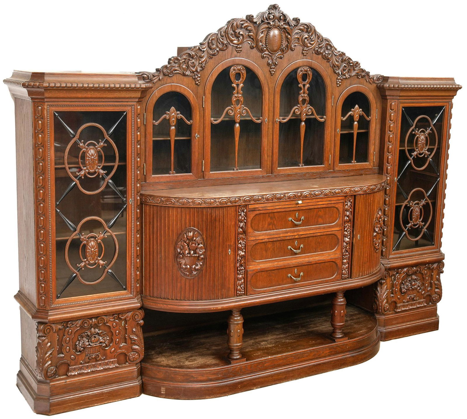 Large Ornate Dutch Cabinet (1 of 7)