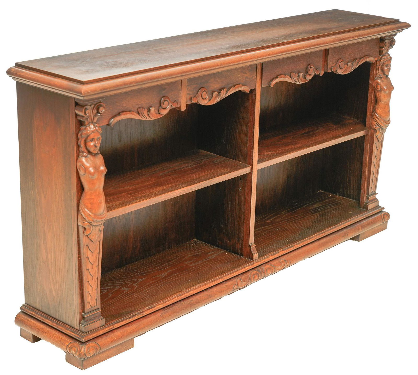 Carved Dutch Bookcase (1 of 4)