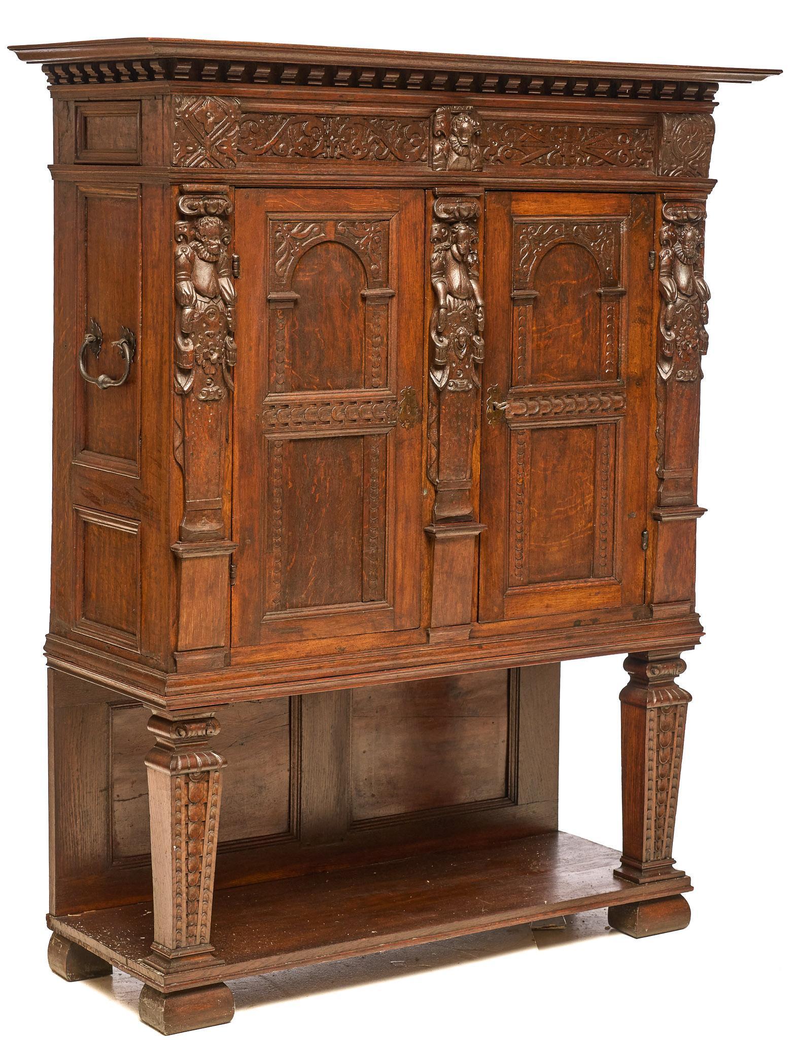 19th C. Dutch Castle Cabinet (1 of 5)