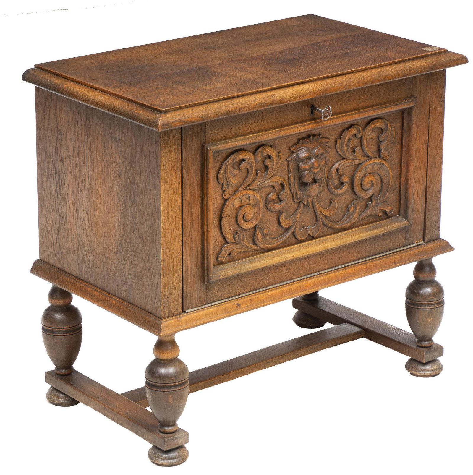 Dutch Carved Cabinet on Stand (1 of 9)