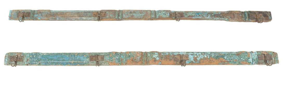 Pair of Swedish Farmhouse Wooden Wall Racks (1 of 7)