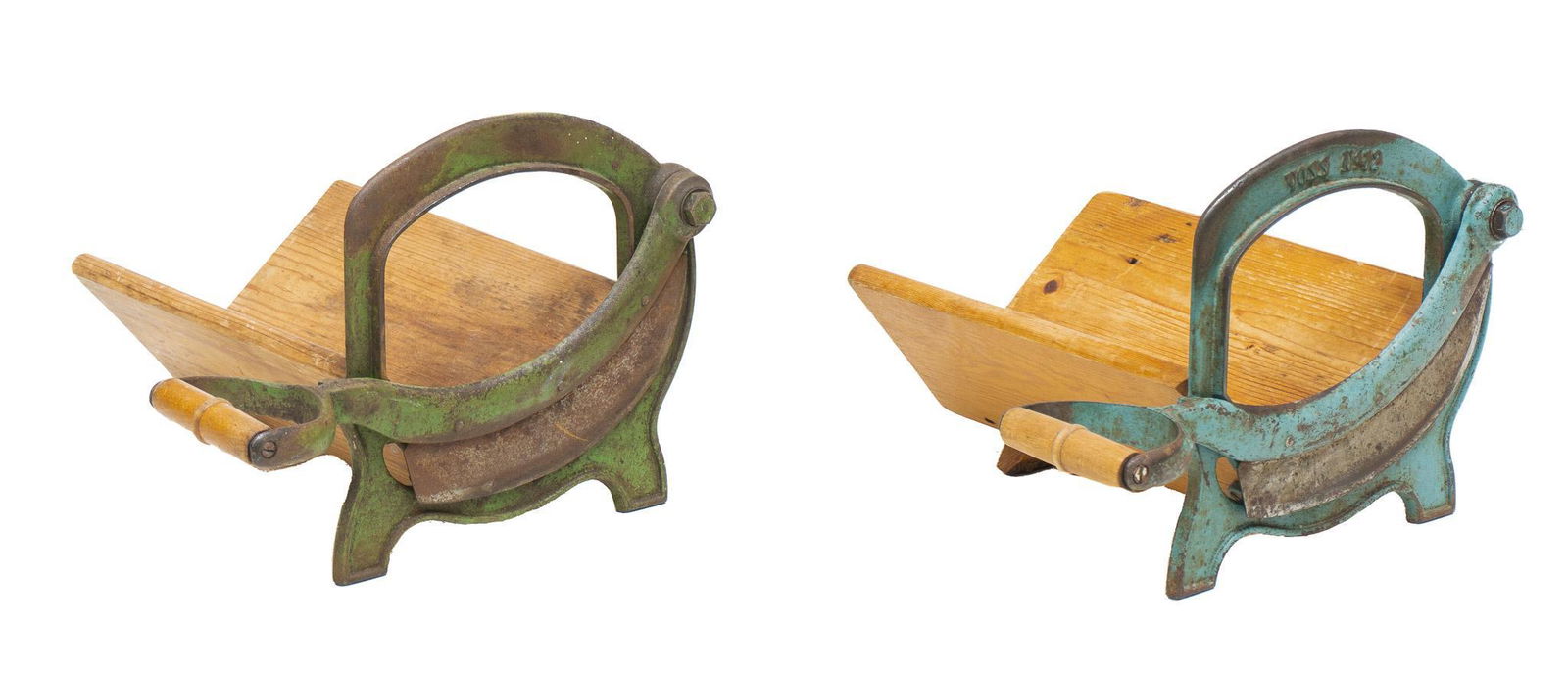 Pair of Rustic Farmhouse Cabbage Cutters (1 of 4)