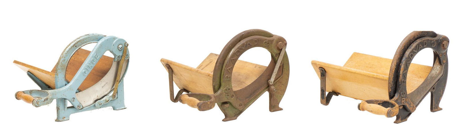 Lot of 3 Rustic Farmhouse Cabbage Cutters (1 of 7)