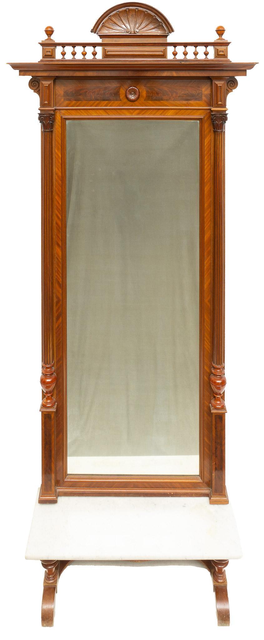 Henri II Style Hall Console and Mirror (1 of 5)