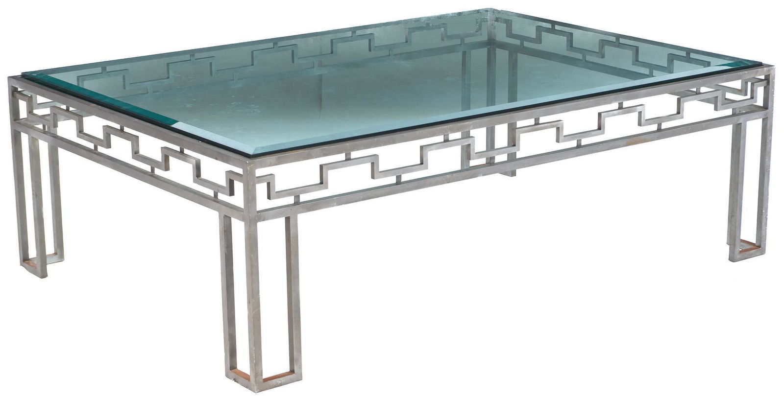 Vintage Glass Top Coffee Table (1 of 3)