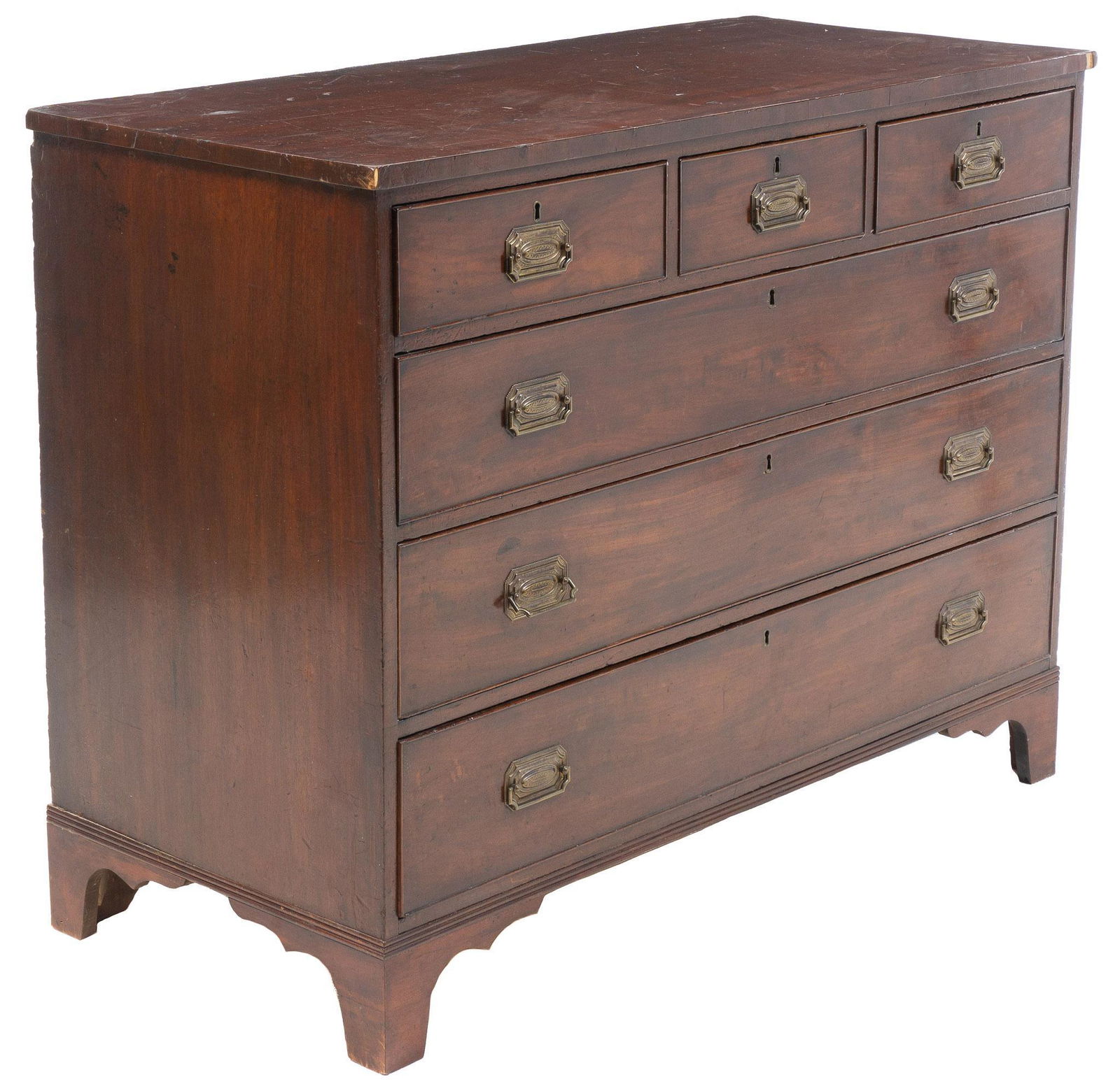 Vintage English Campaign Chest of Drawers (1 of 6)