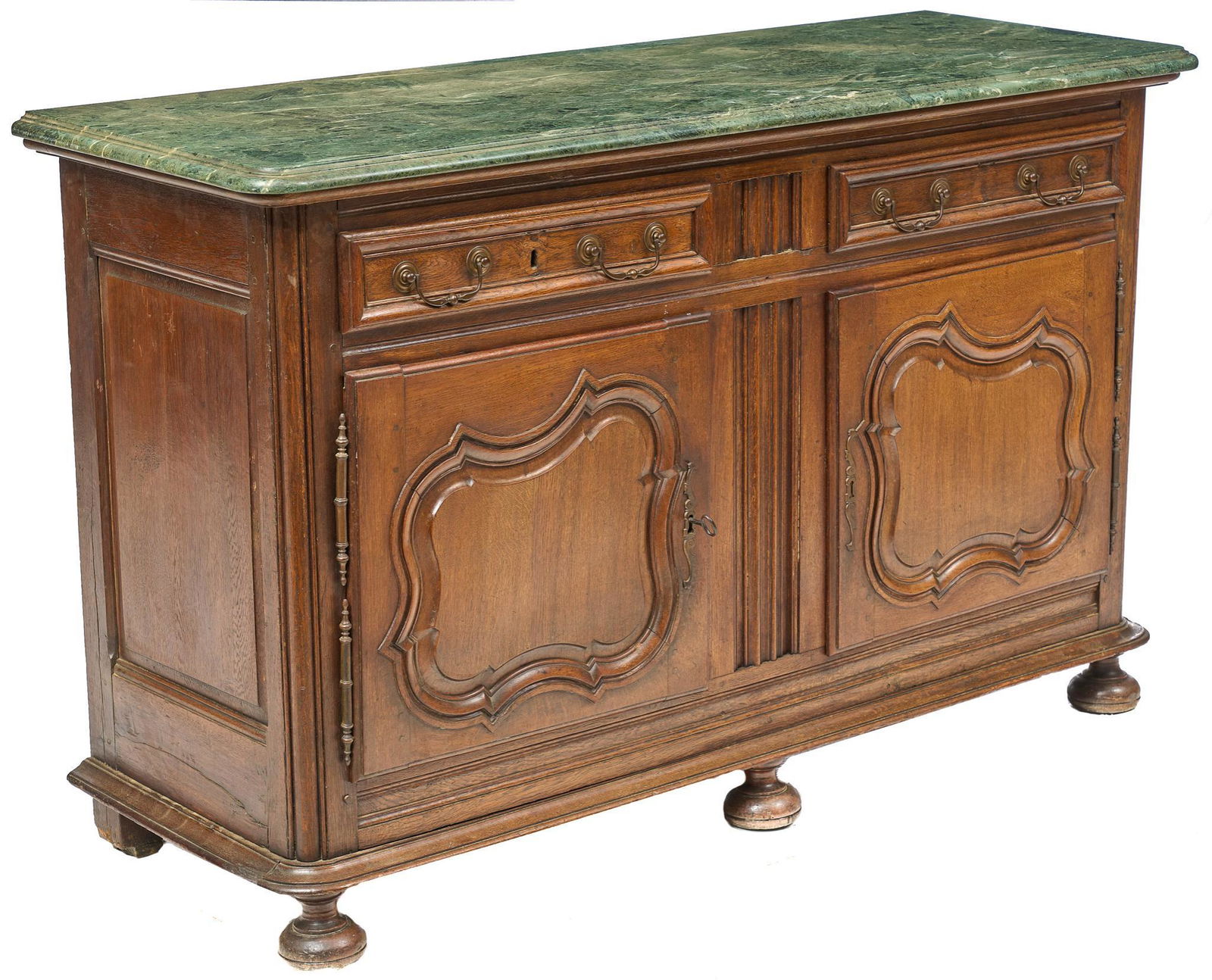 French Provincial Marble Top Enfilade (1 of 4)