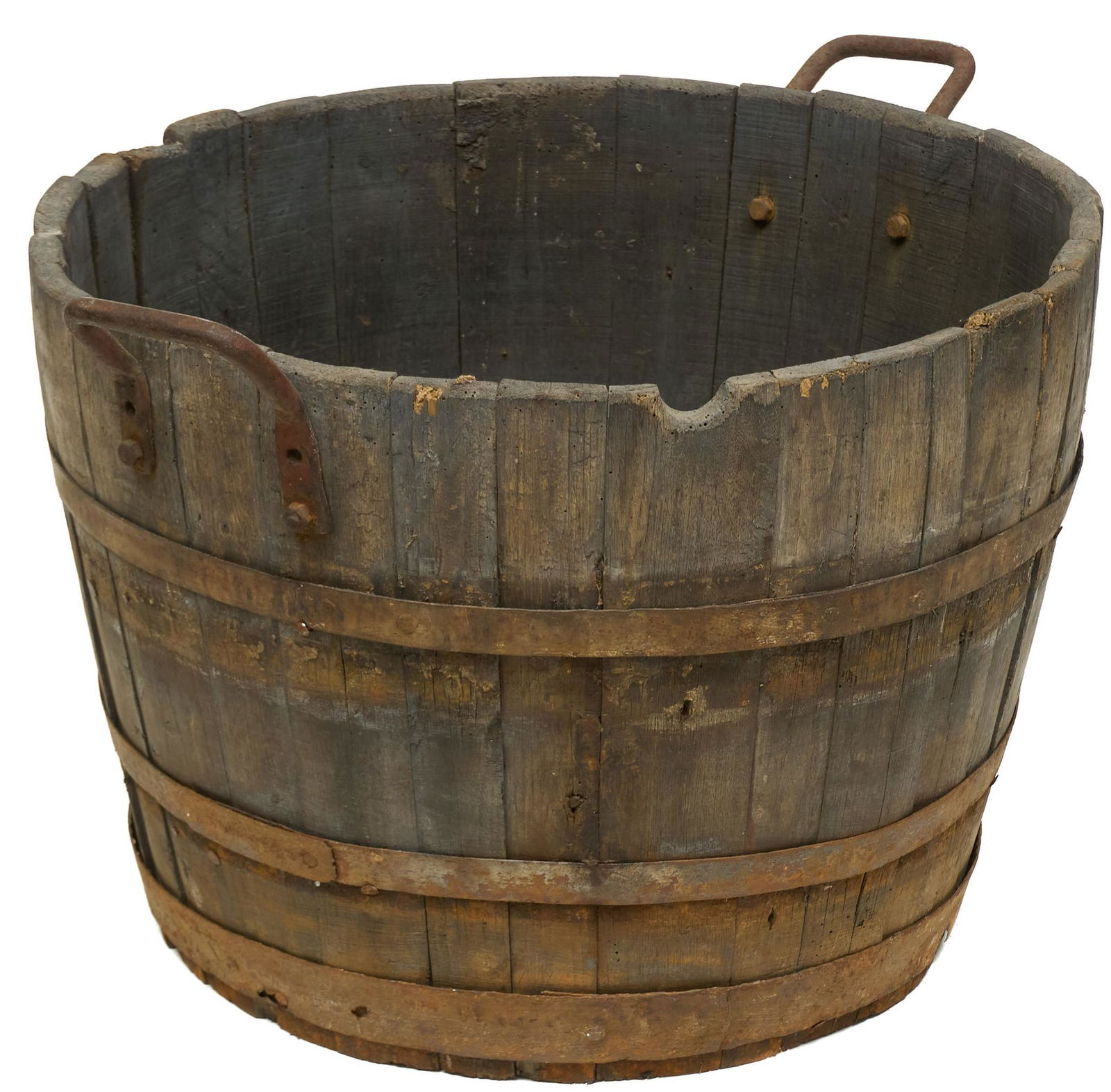 Rustic Vineyard Half Barrel Basket (1 of 3)