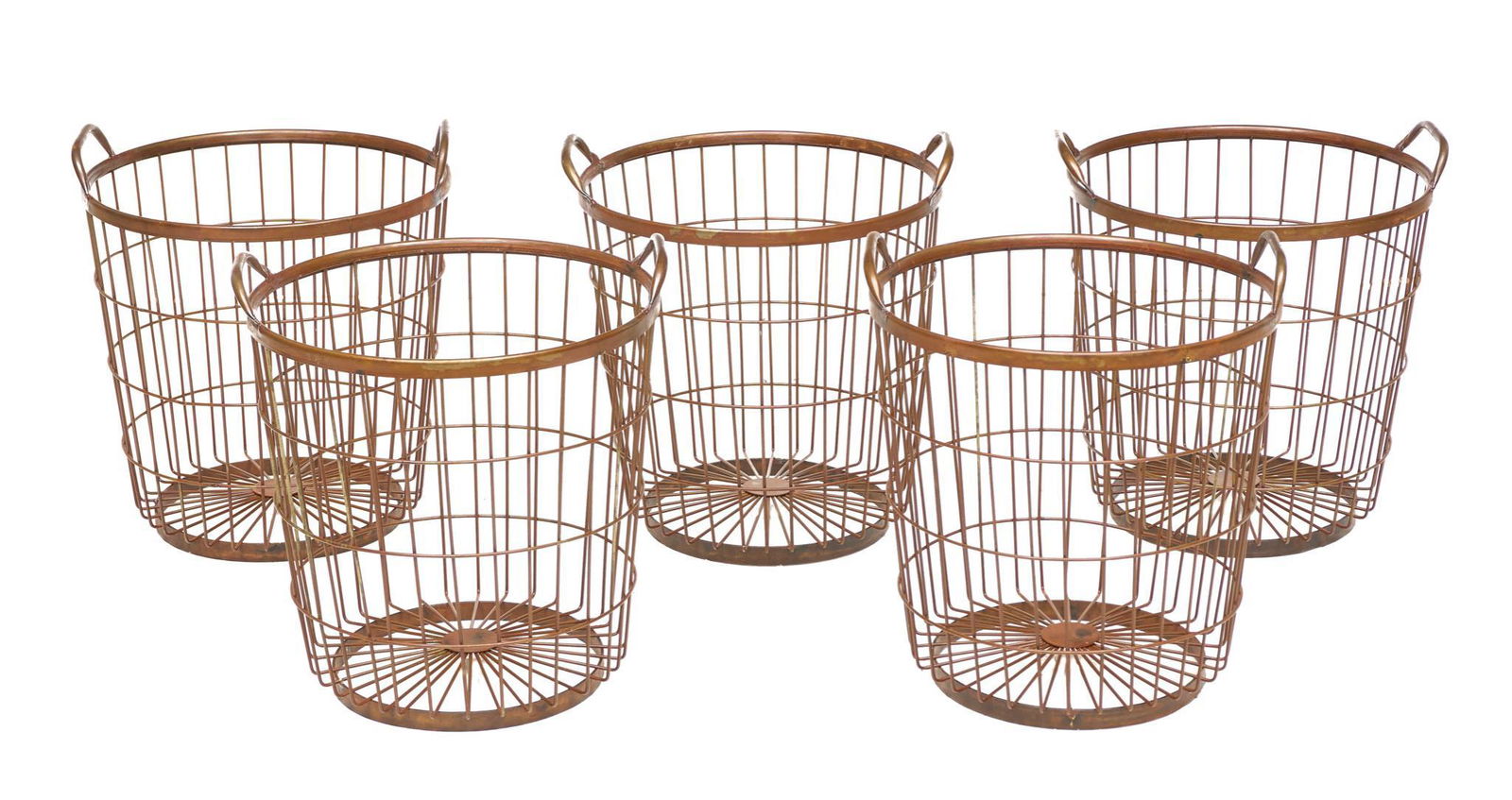 Set of 5 Vintage Copper Baskets (1 of 4)