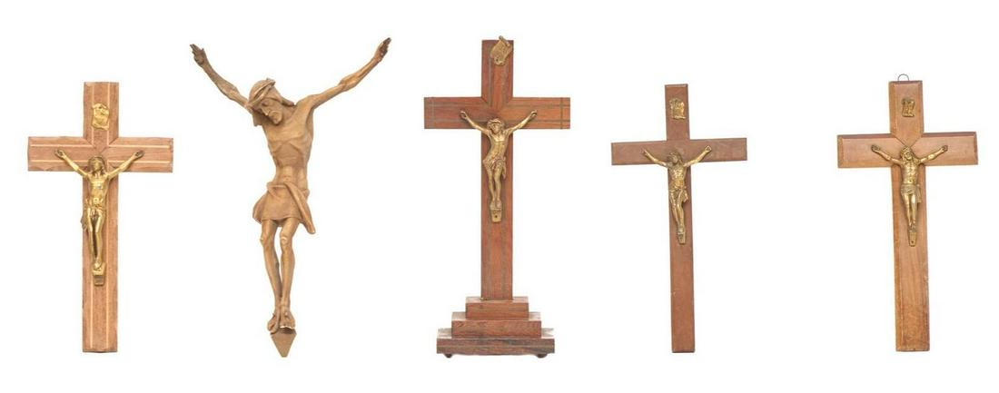Collection of 5 Religious Pieces, To Include Crucifix (1 of 6)