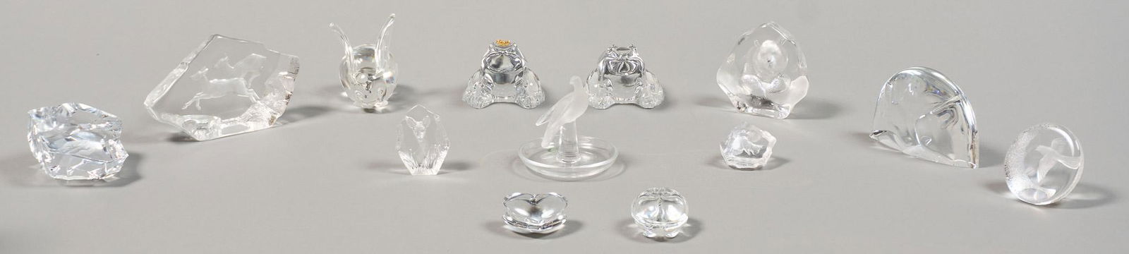 Collection of 13 Vintage Art Glass, To Include Baccarat (1 of 14)