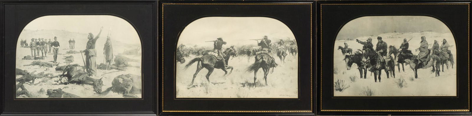 Frederic Remington (1861-1909), Set of 3 Prints (1 of 8)