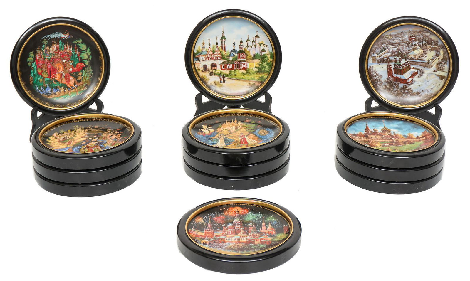 Collection of 13 Vintage Russian Commemorative Plates (1 of 11)