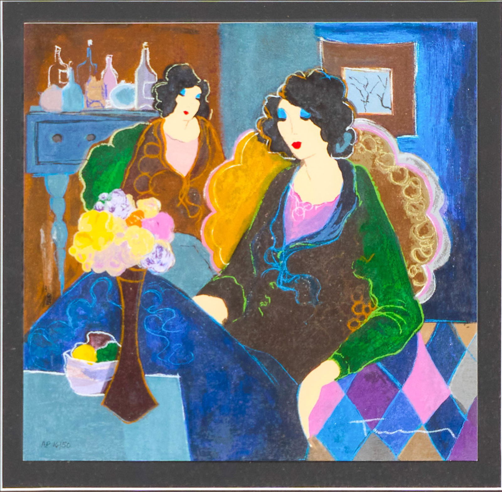 Itzchak Tarkay (1935-2012), Two Ladies, 16/50 (1 of 5)