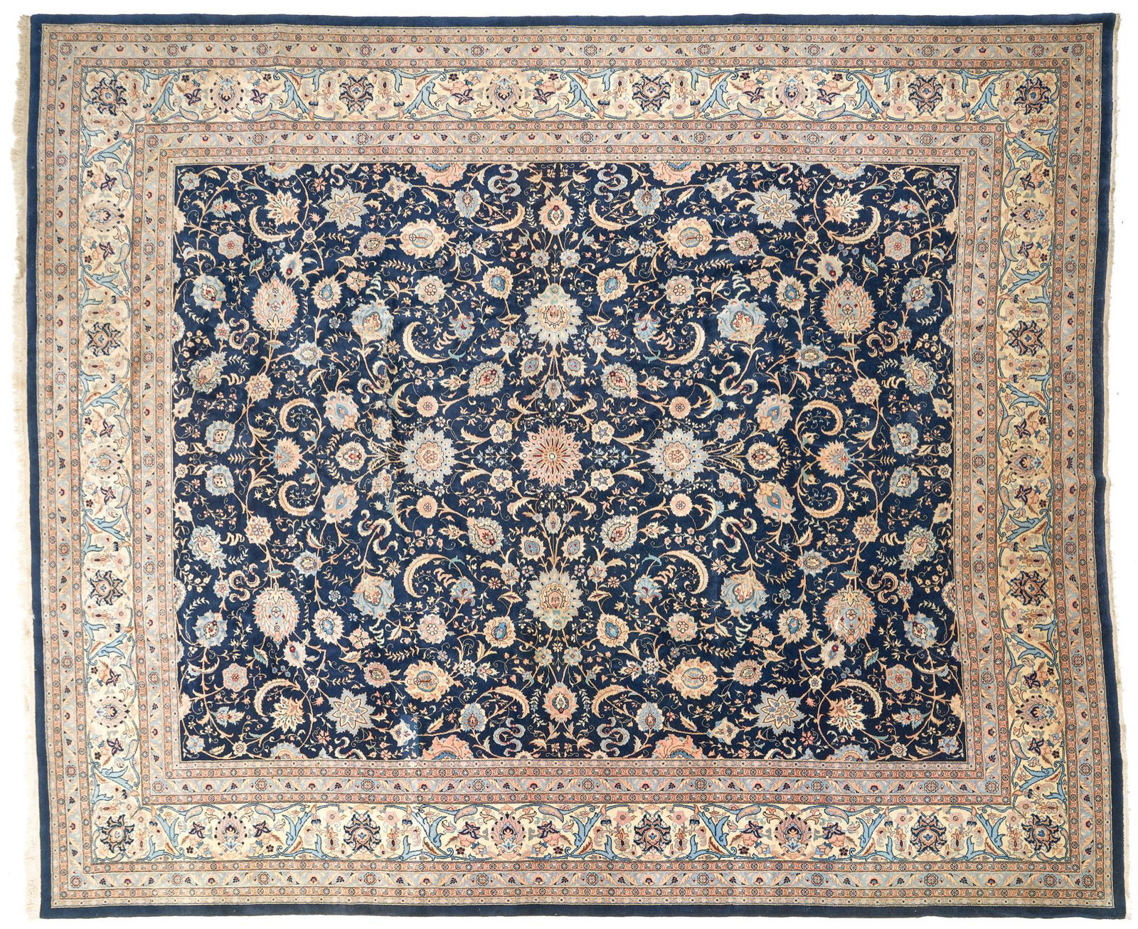 Handwoven Room Size Isfahan Style Rug, 15'4" x 12'8" (1 of 4)