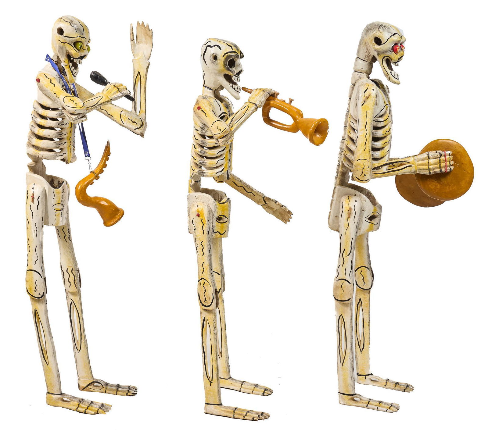 Collection of 3 Remarkable Dia de Los Muertos Skeletons (1 of 9)