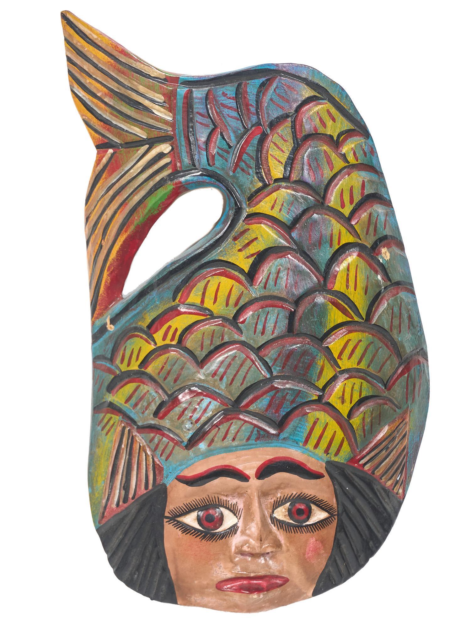 20th C. Mexican Folk Art Alebrije Mask (1 of 4)