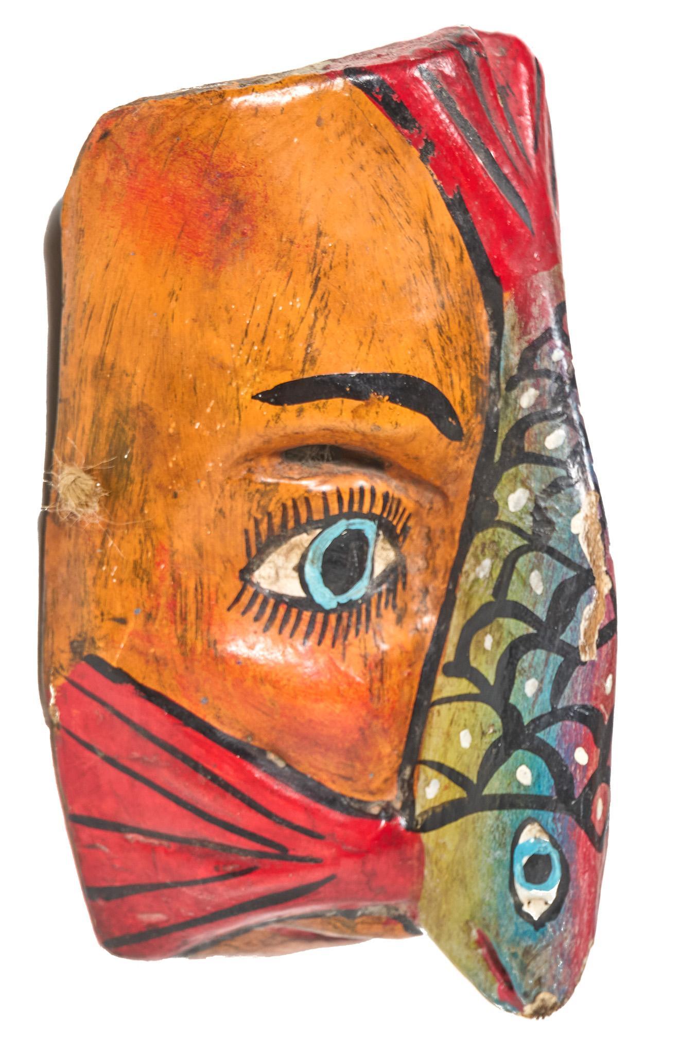 20th C. Mexican Folk Art Espiritu Ayudante Mask (1 of 4)