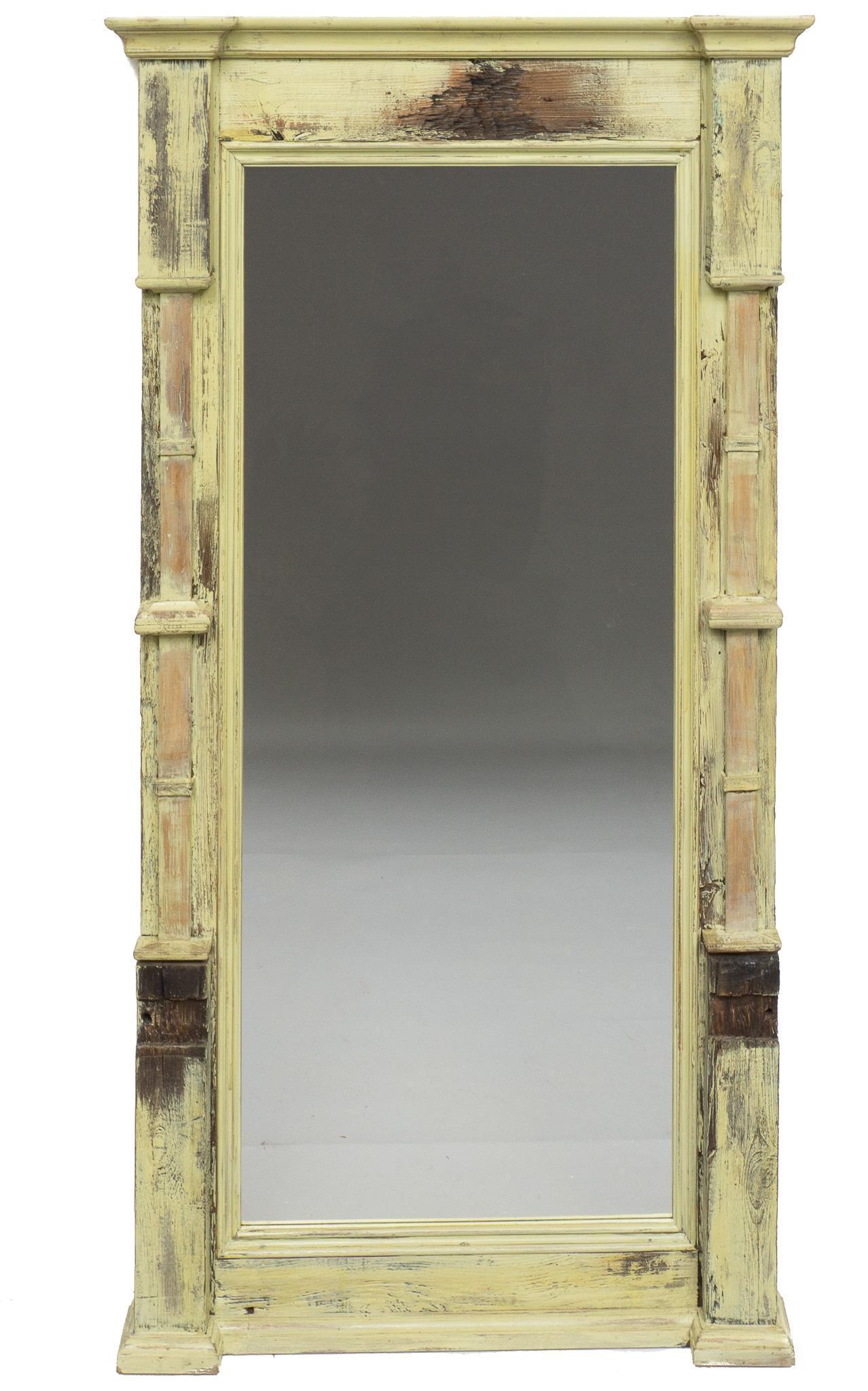 Rustic Full Length Mirror: Rustic wooden framed full length mirror 75"h x 39.5"w We happily provide seamless shipping services on everything we sell. Please email us at shipping@vogtauction.com or call 210-971-5750 for more i