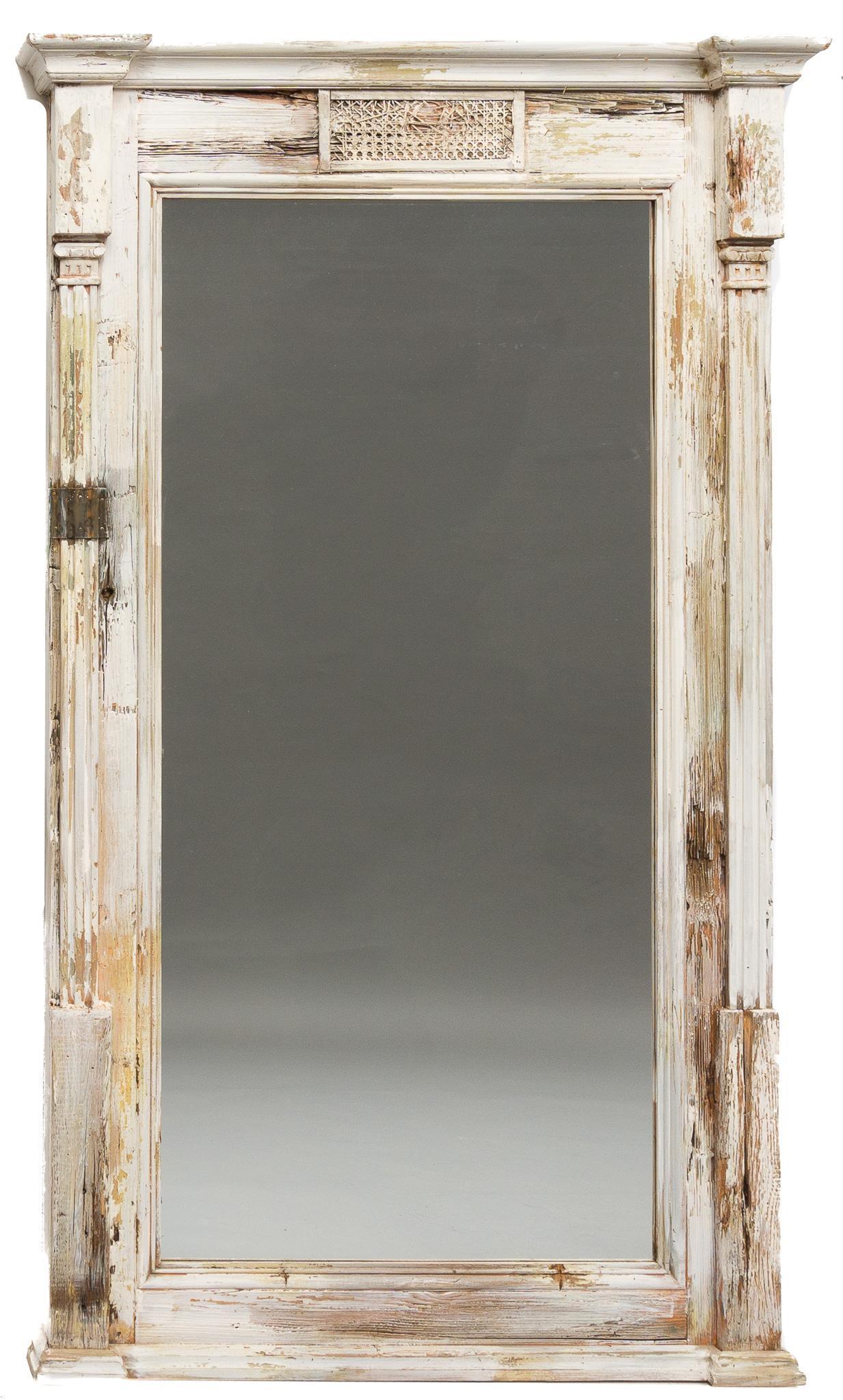 Rustic Full Length Mirror: Rustic wooden framed full length mirror 75"h x 39.5"w We happily provide seamless shipping services on everything we sell. Please email us at shipping@vogtauction.com or call 210-971-5750 for more i