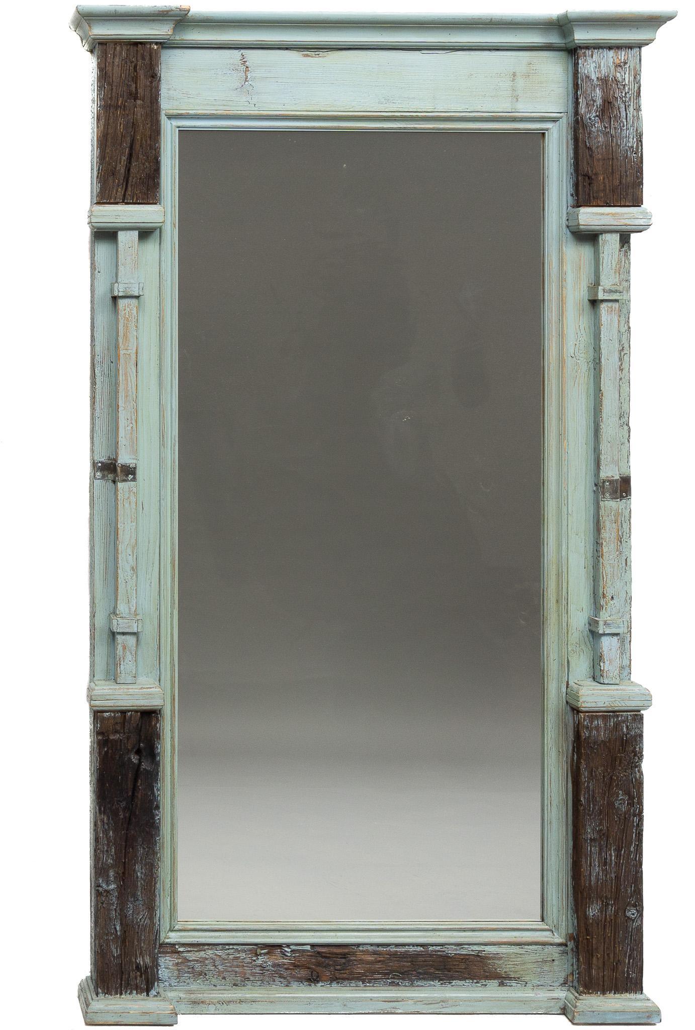 Rustic Full Length Mirror: Rustic wooden framed full length mirror 75"h x 39.5"w We happily provide seamless shipping services on everything we sell. Please email us at shipping@vogtauction.com or call 210-971-5750 for more i