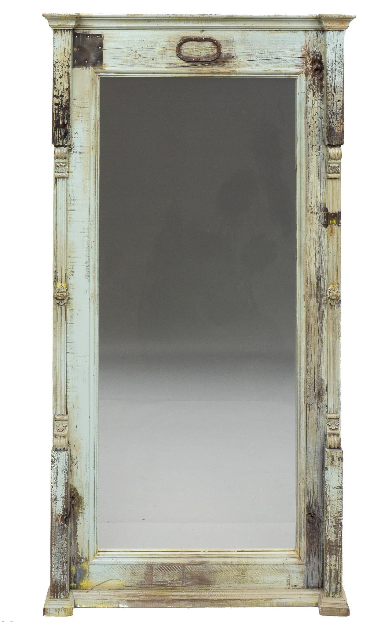 Rustic Full Length Mirror: Rustic wooden framed full length mirror 75"h x 39.5"w We happily provide seamless shipping services on everything we sell. Please email us at shipping@vogtauction.com or call 210-971-5750 for more i