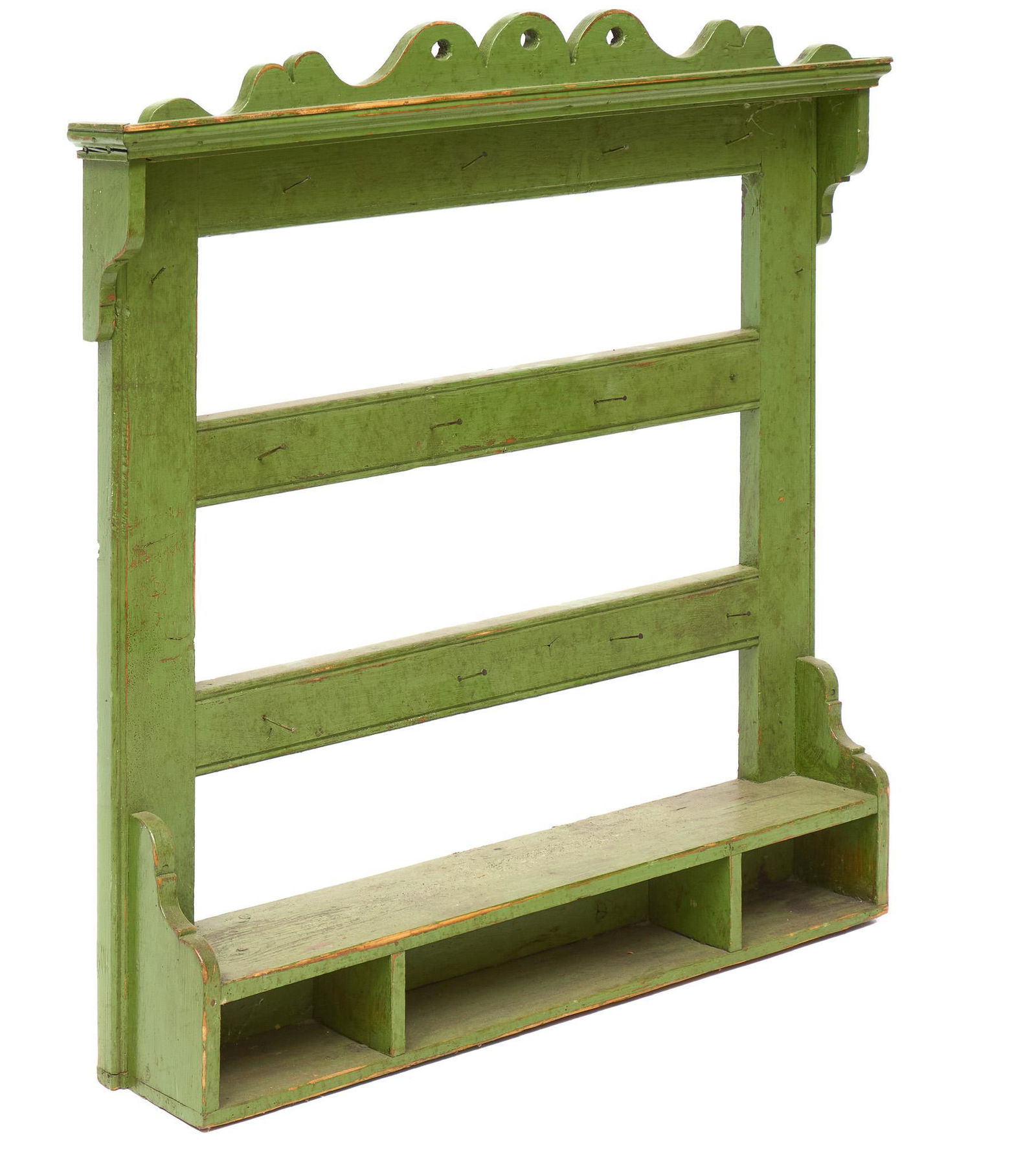 Rustic Wooden Wall Hanging Rack (1 of 3)