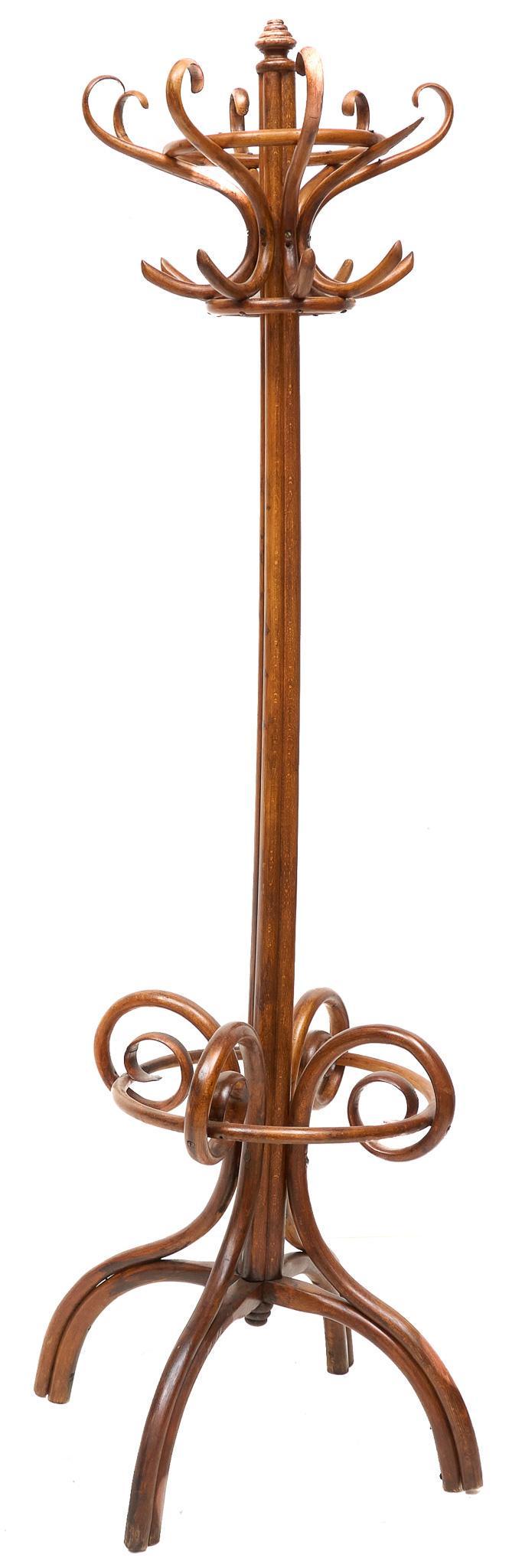 Vintage Bent Wood Coat Rack (1 of 3)