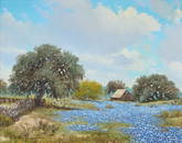 William A. Slaughter (1923-2003), Field of Bluebonnets,