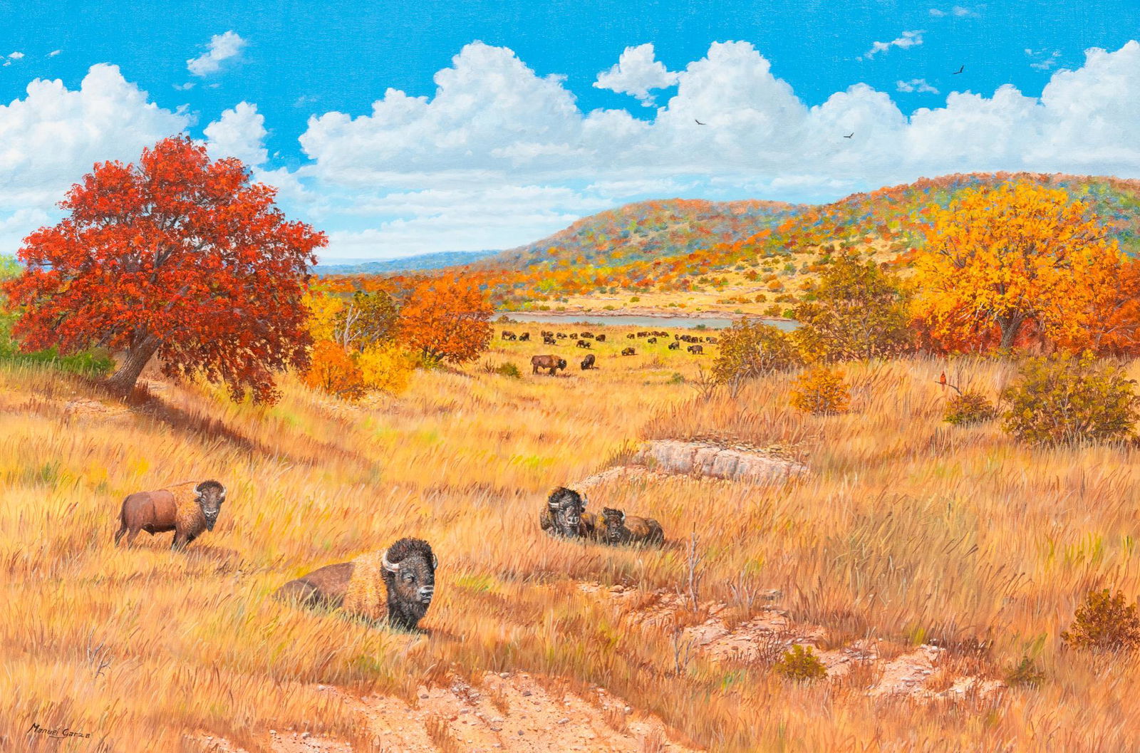 Manuel Garza (b. 1940), "Autumn Morning" (1 of 4)