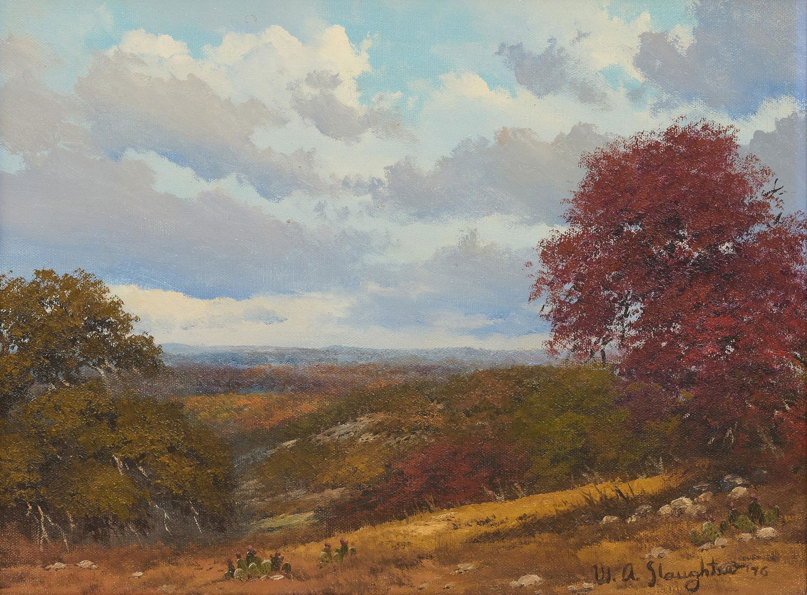 William A. Slaughter (1923-2003), Autumn Prickly Pear, (1 of 5)