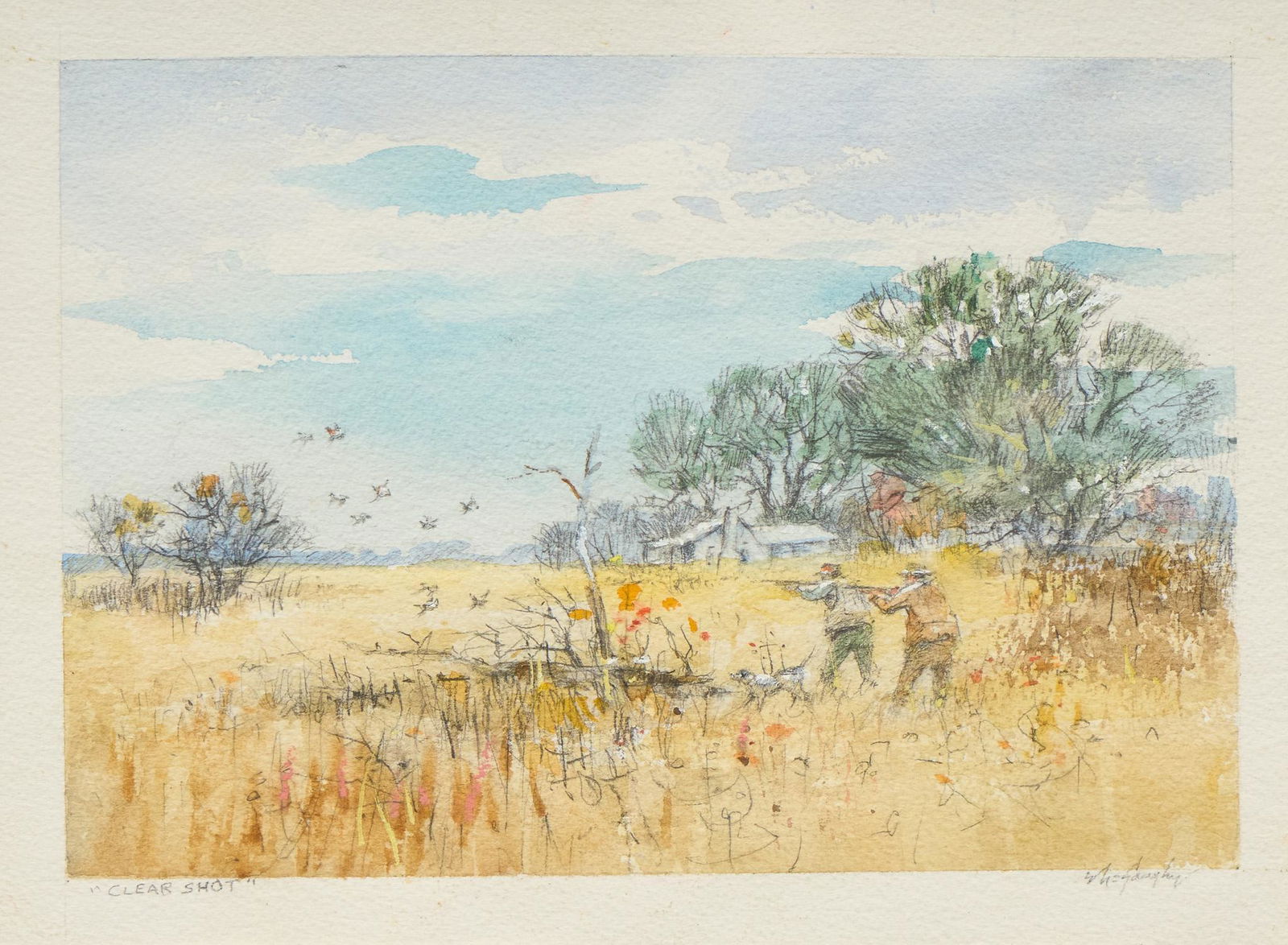 Clay McGaughy (1931-2021),  "Clear Shot" (1 of 6)