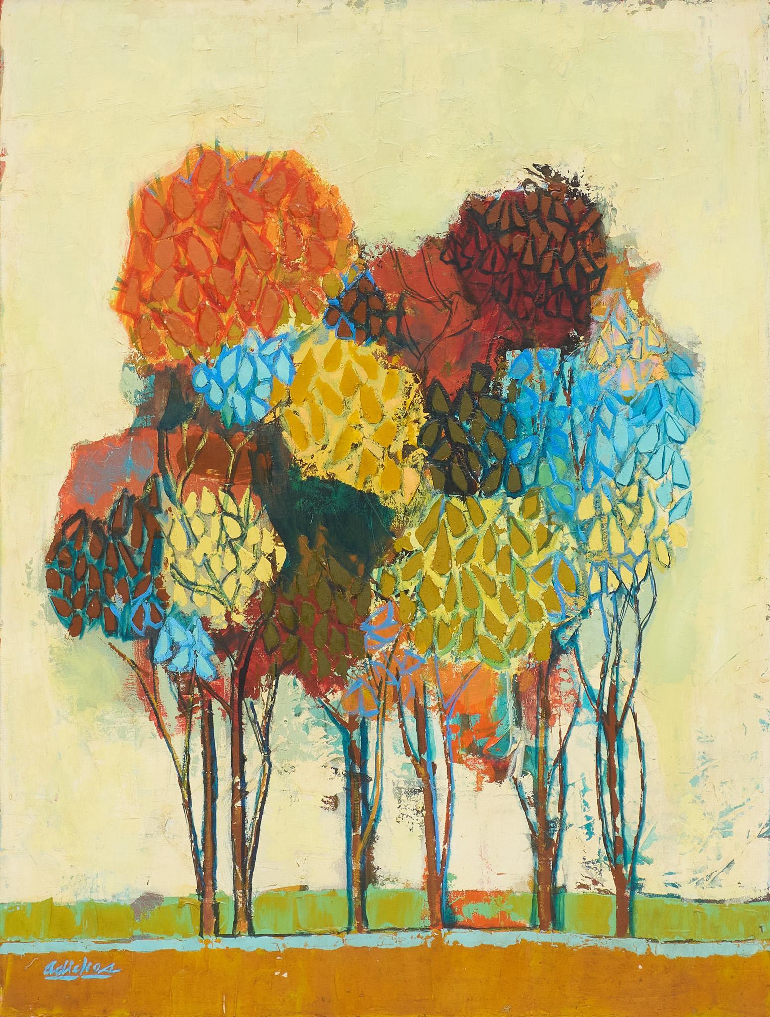 David Pryor Adickes (b. 1927), "Spring Trees", 1974 (1 of 5)