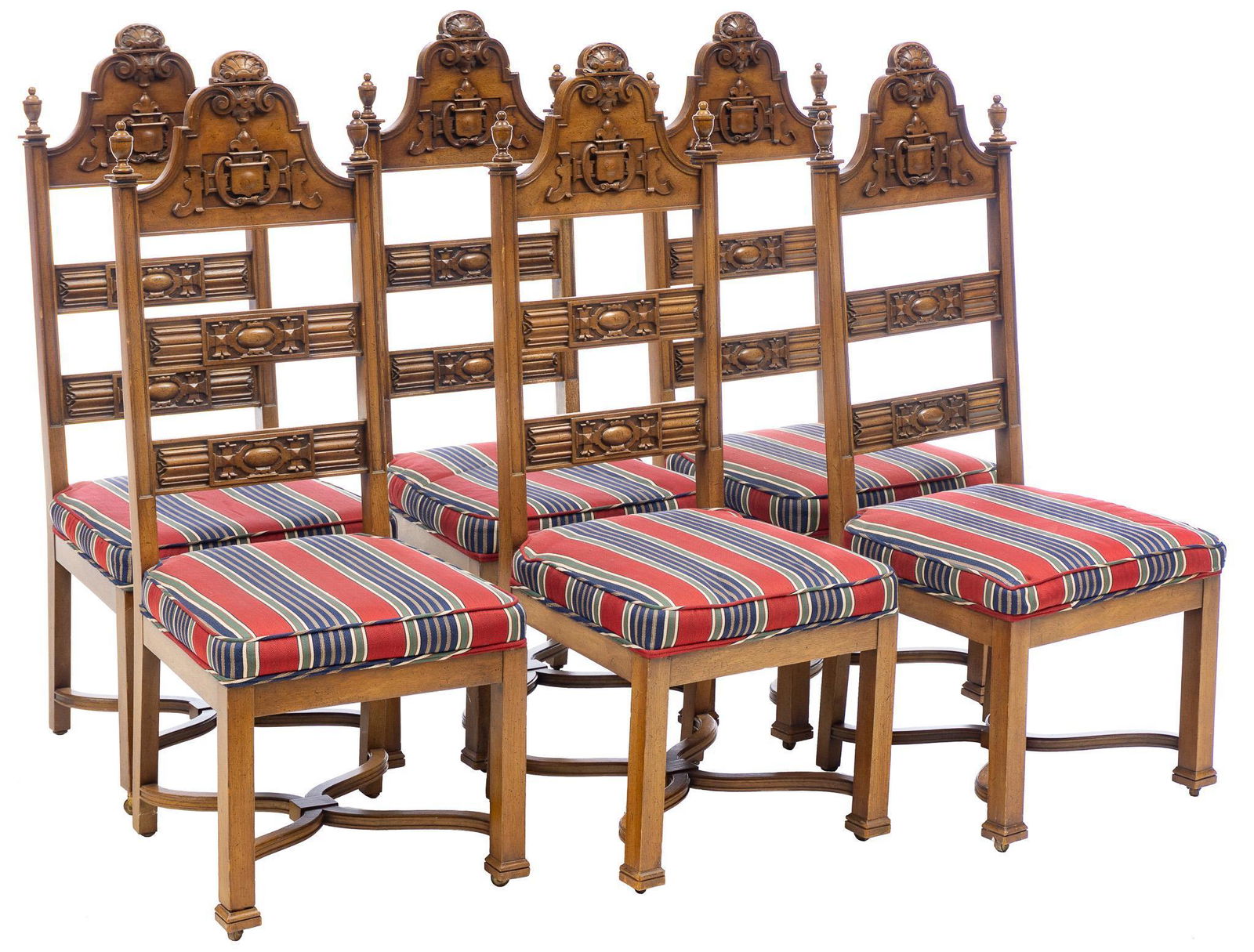 Set of 6 Spanish Renaissance Style Dining Chairs (1 of 3)