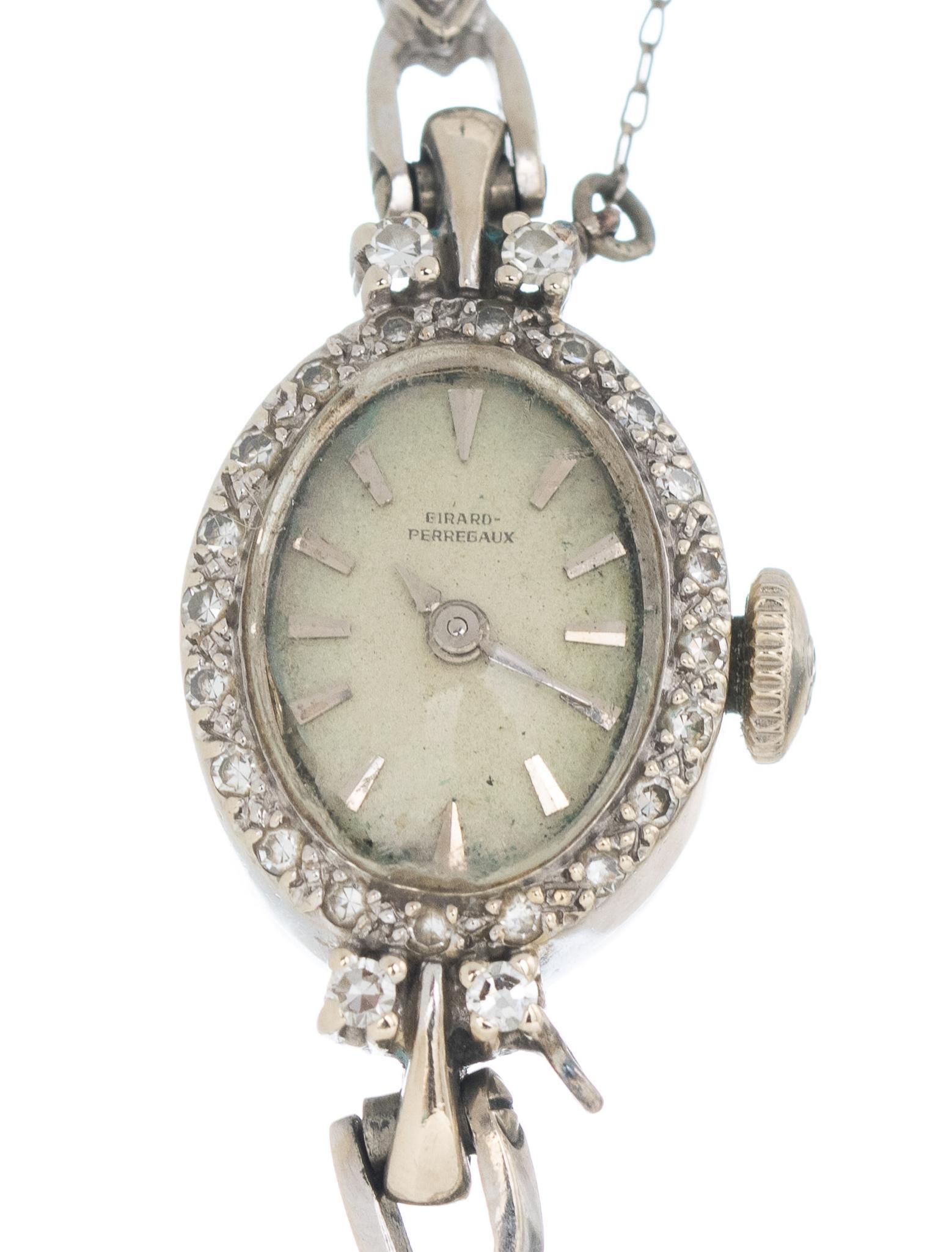 Vintage Girard Perregaux Diamond 14k Gold Ladies Watch (1 of 4)