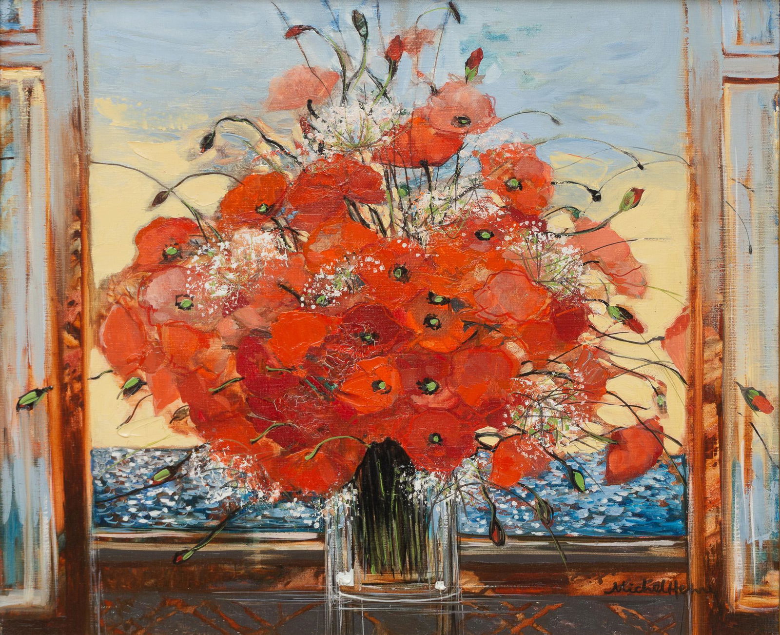 Michel Henry, Red Floral Still Life (1 of 4)