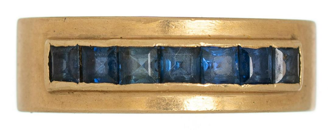 Sapphire 14k Gold Band Ring (1 of 7)