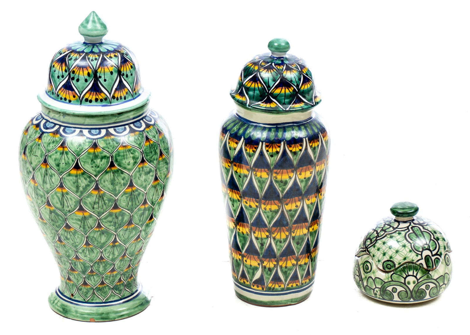 Collection of 3 Mexican Pottery Urns (1 of 6)