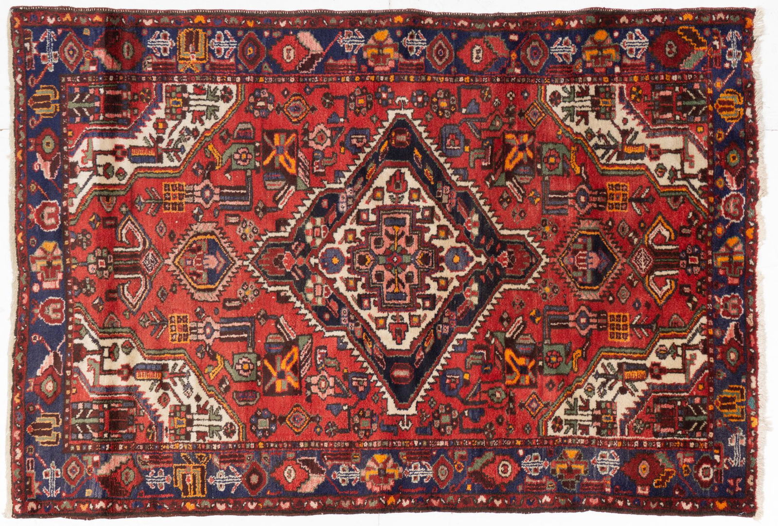 Handwoven Tabriz Style Estate Rug, 6'8" x 4'3" (1 of 4)