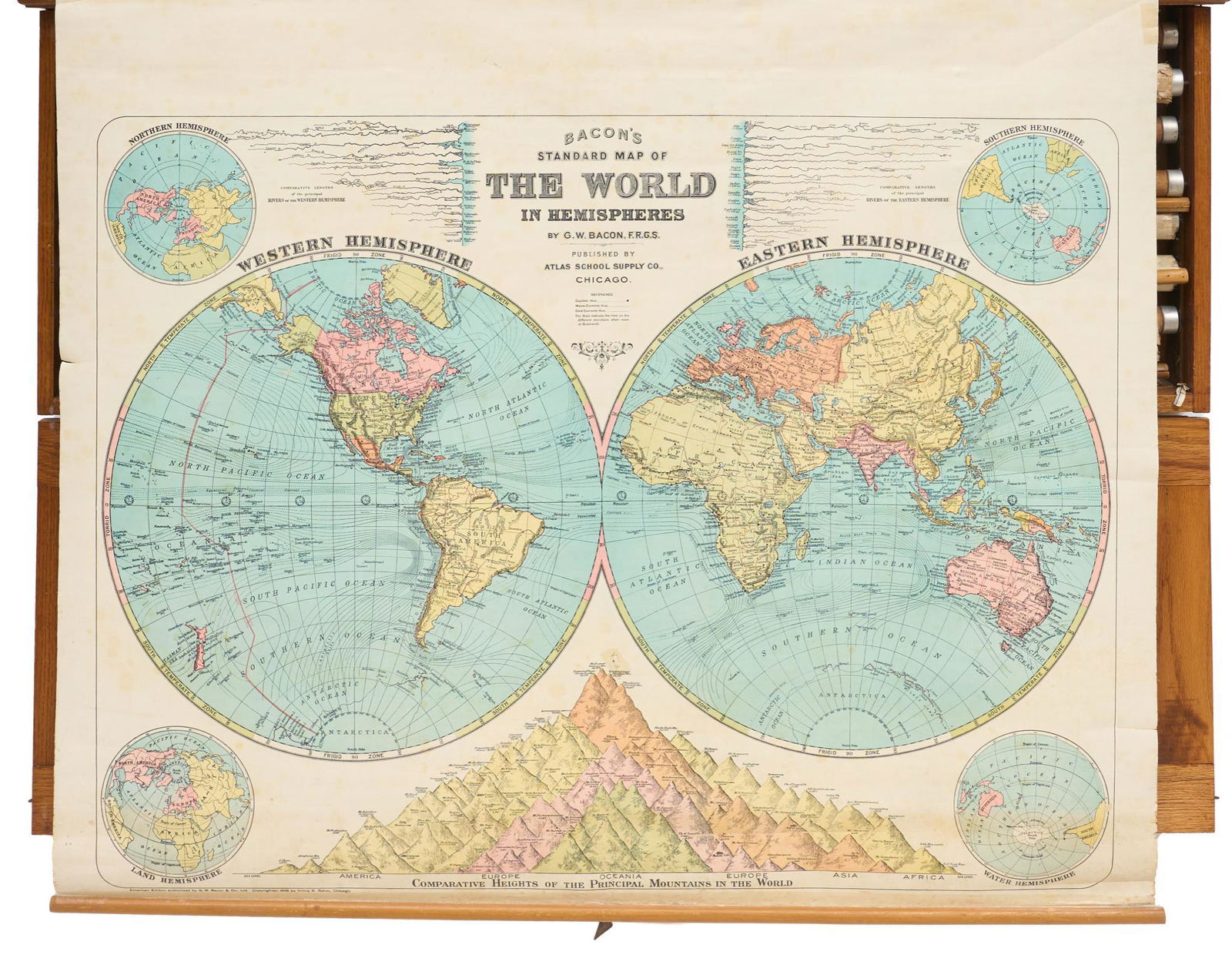 Vintage Atlas School Map Cabinet (1 of 20)
